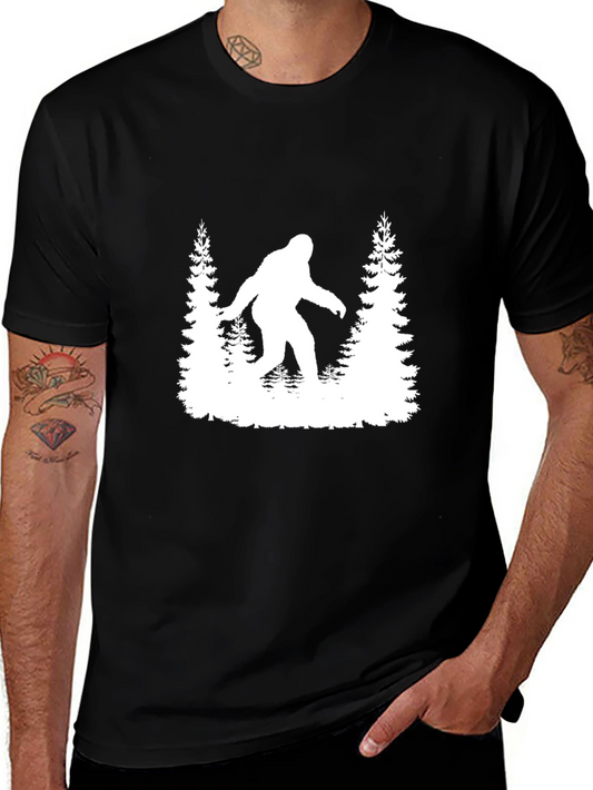 Bigfoot Silhouette Graphic Tee - Black