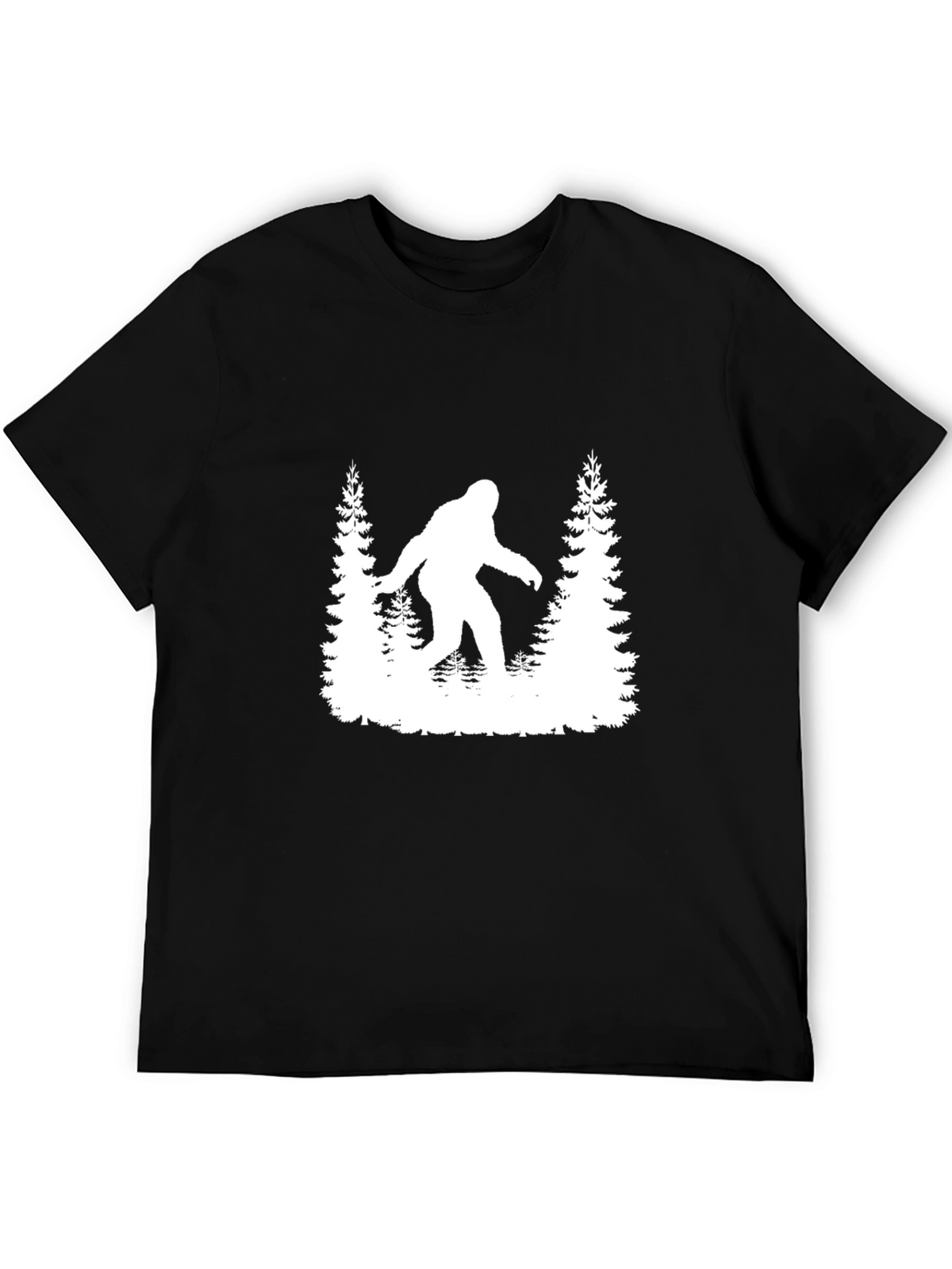 Bigfoot Silhouette Graphic Tee - Black