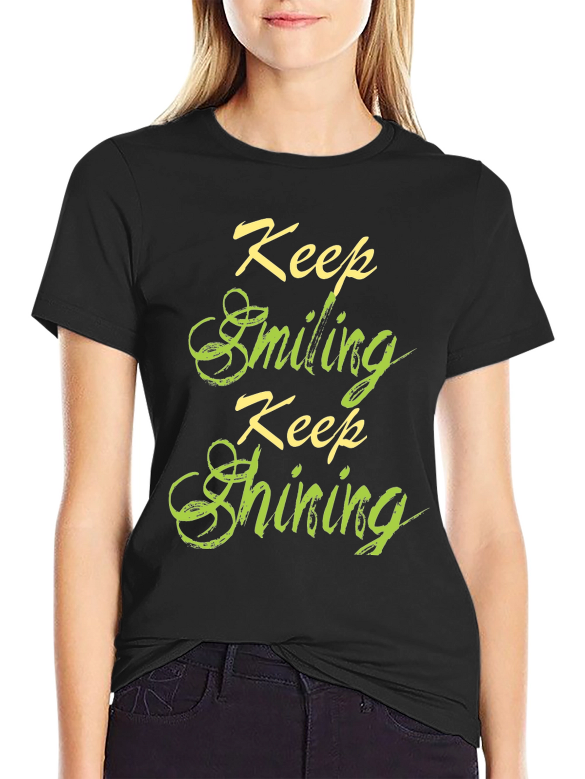 Keep Smiling Keep Shining Graphic T-Shirt