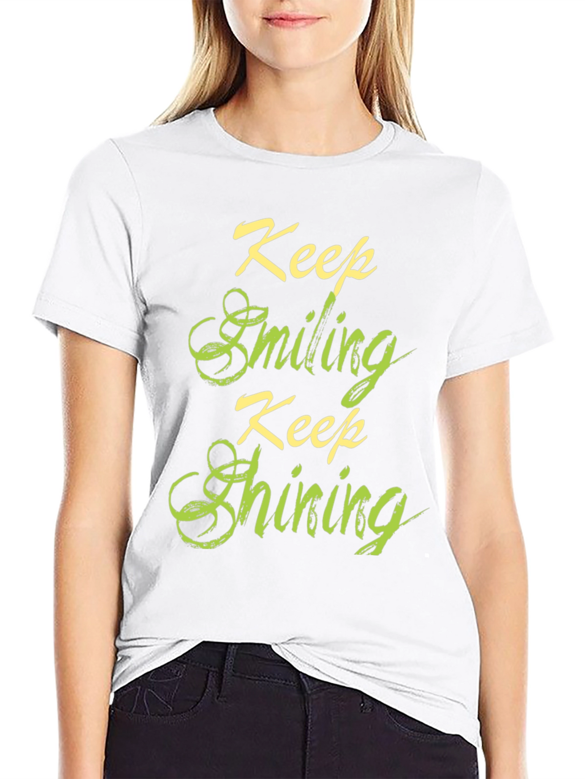 Keep Smiling Keep Shining Graphic T-Shirt