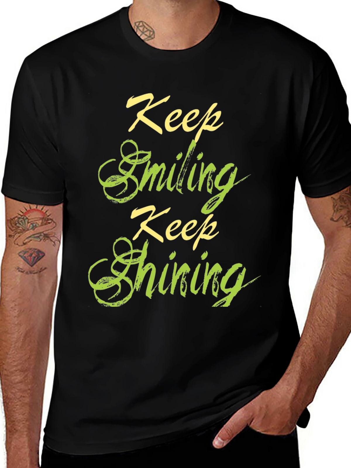 Keep Smiling Keep Shining Graphic T-Shirt