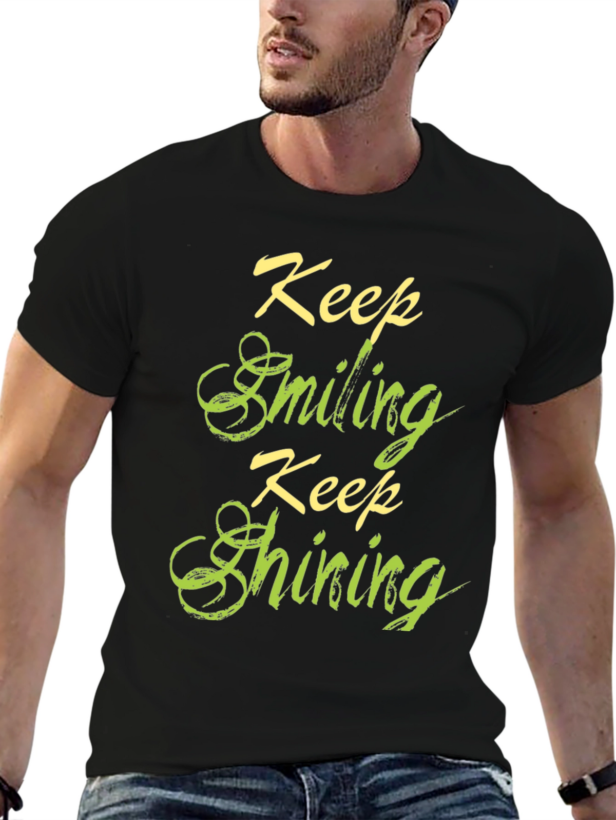 Keep Smiling Keep Shining Graphic T-Shirt