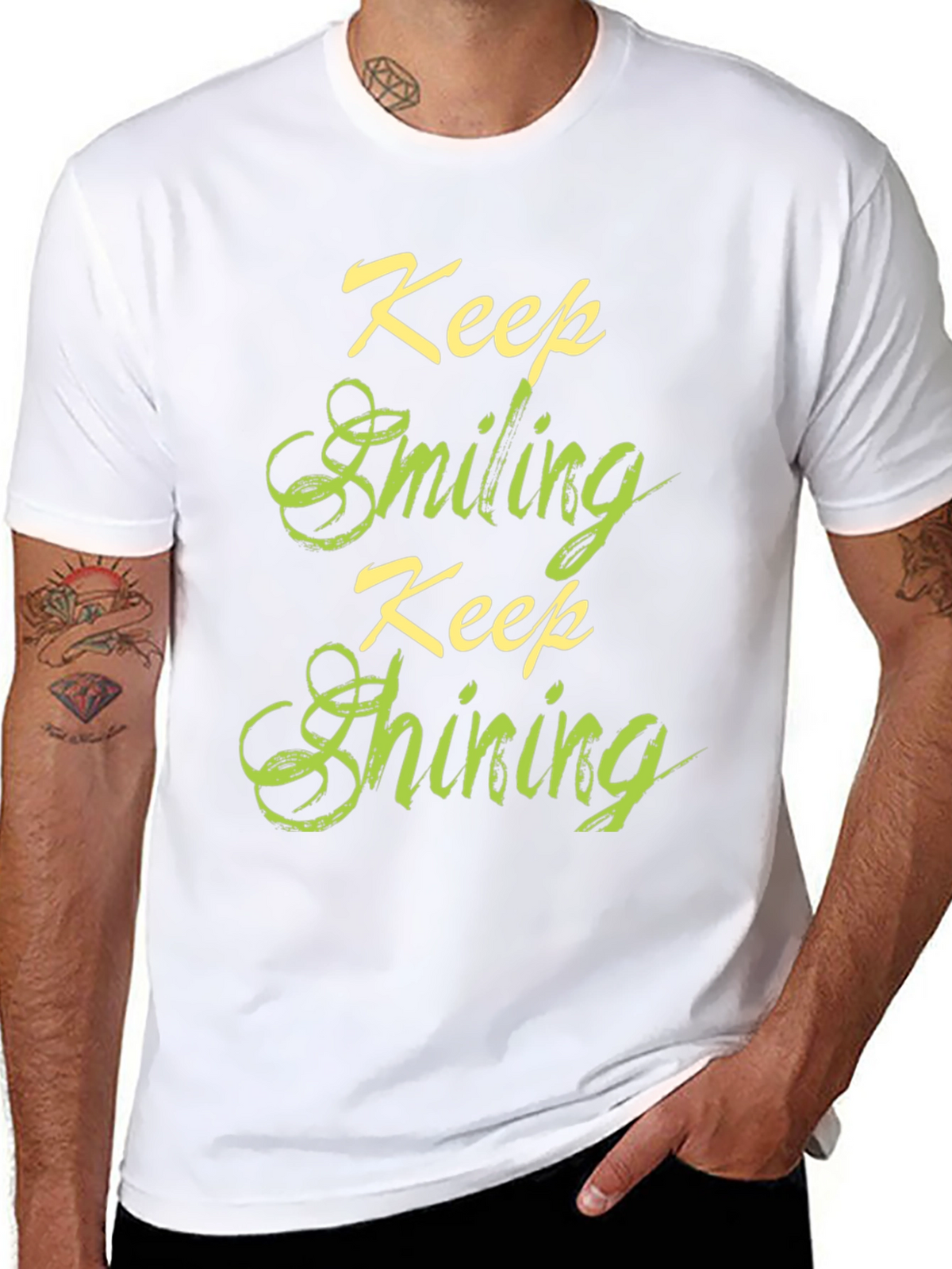 Keep Smiling Keep Shining Graphic T-Shirt