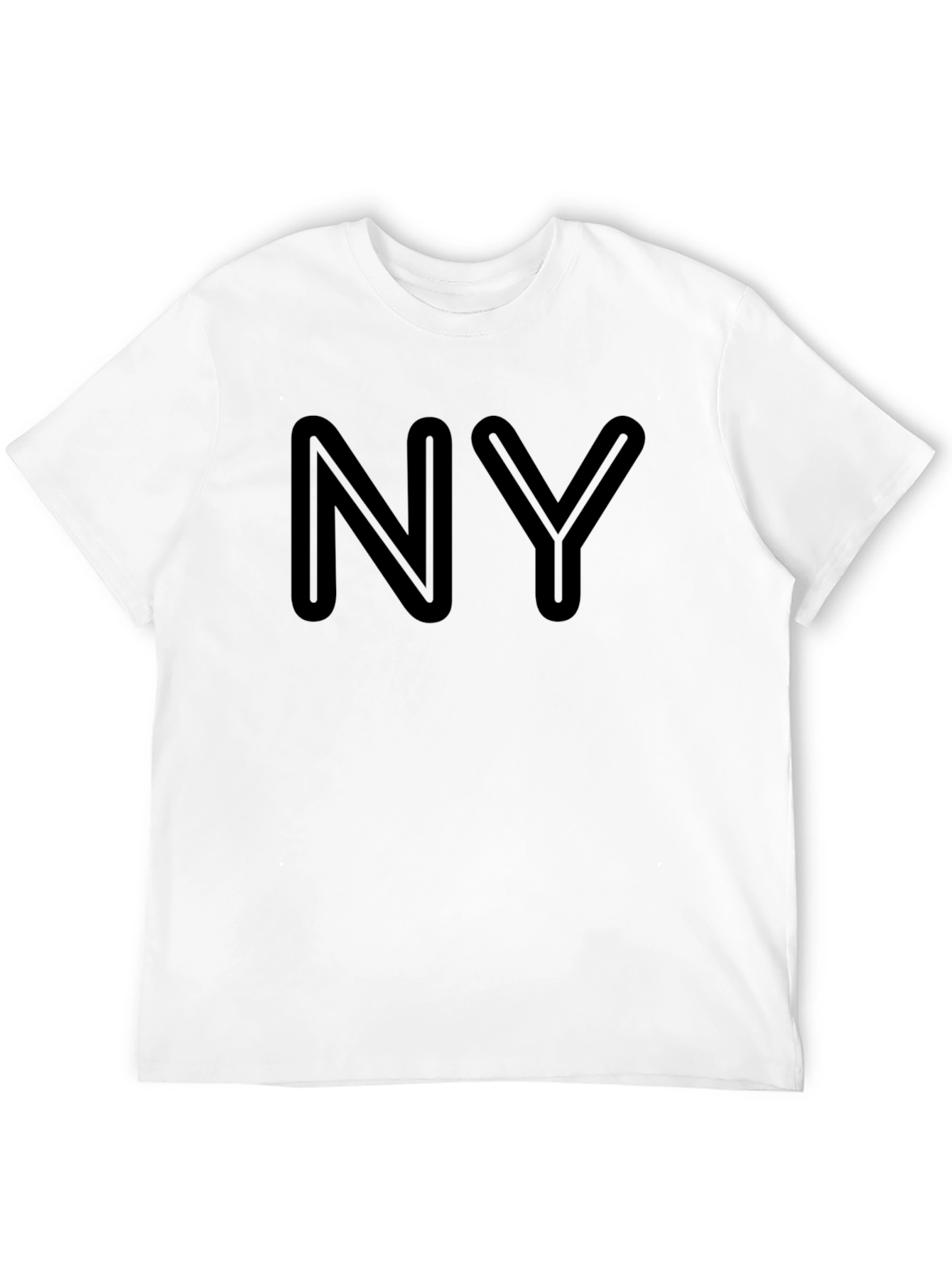 NY Letter Graphic Black T-Shirt