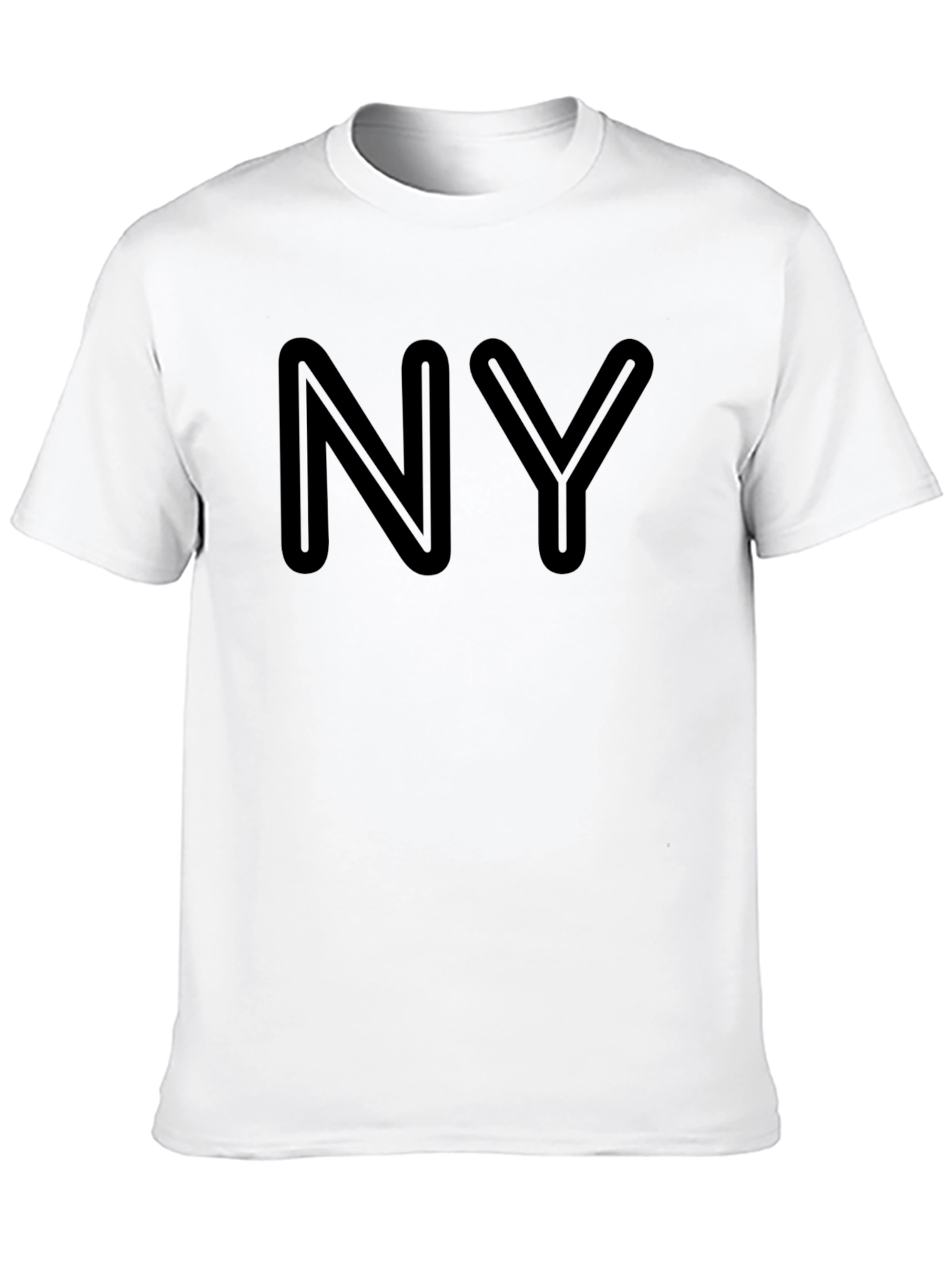 NY Letter Graphic Black T-Shirt