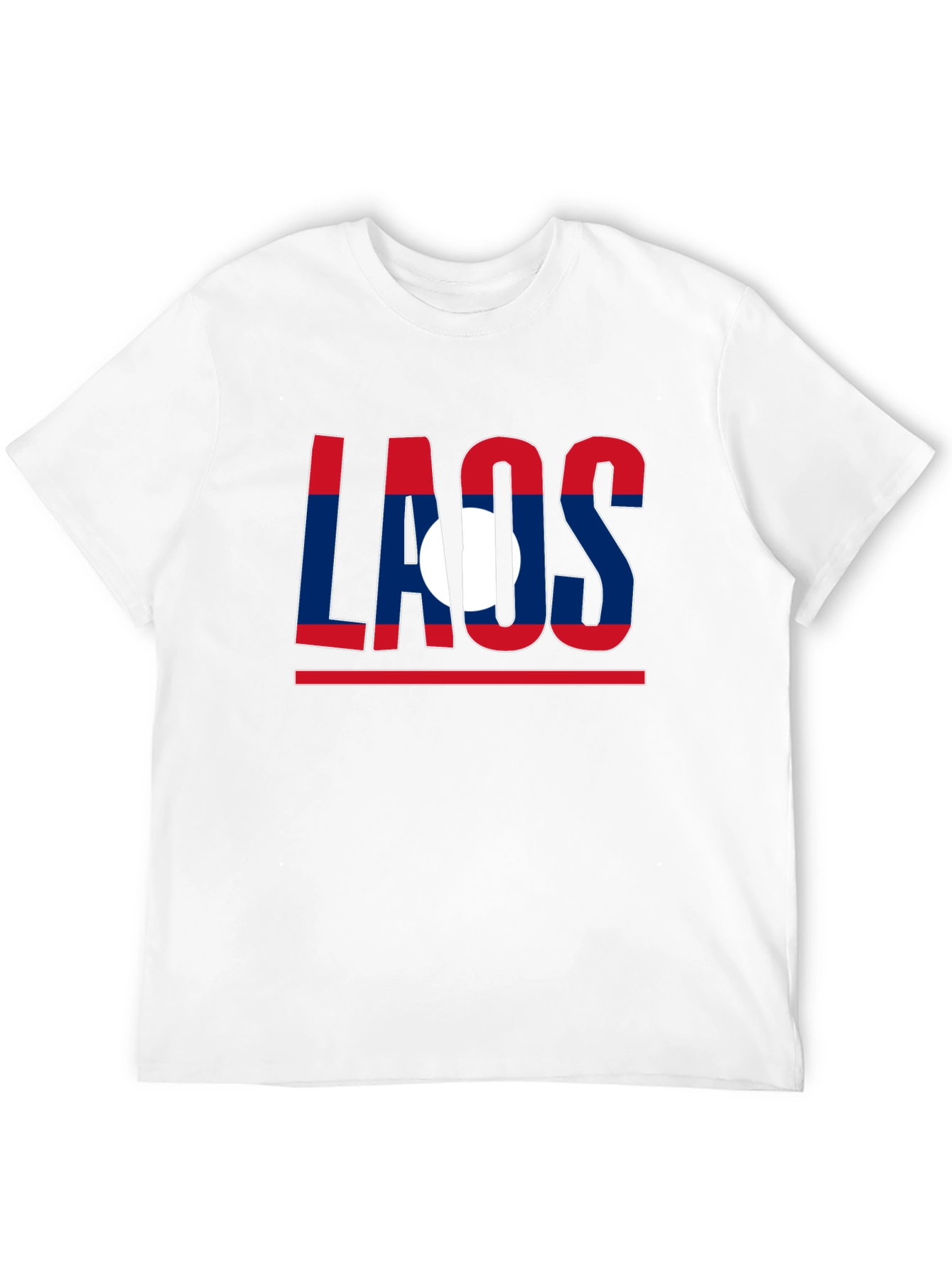 Laos Flag Graphic T-Shirt - Patriotic Style