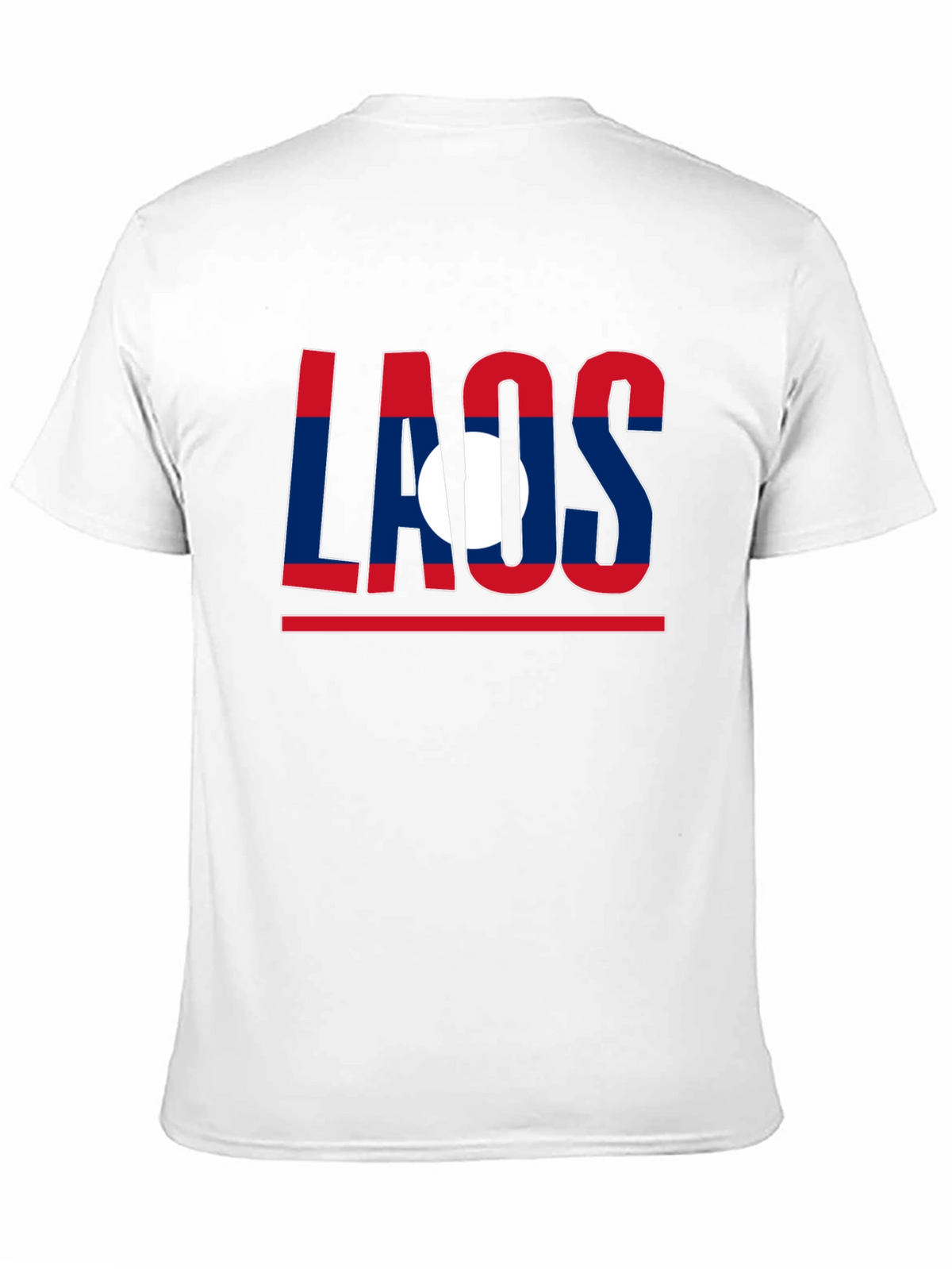 Laos Flag Graphic T-Shirt - Patriotic Style