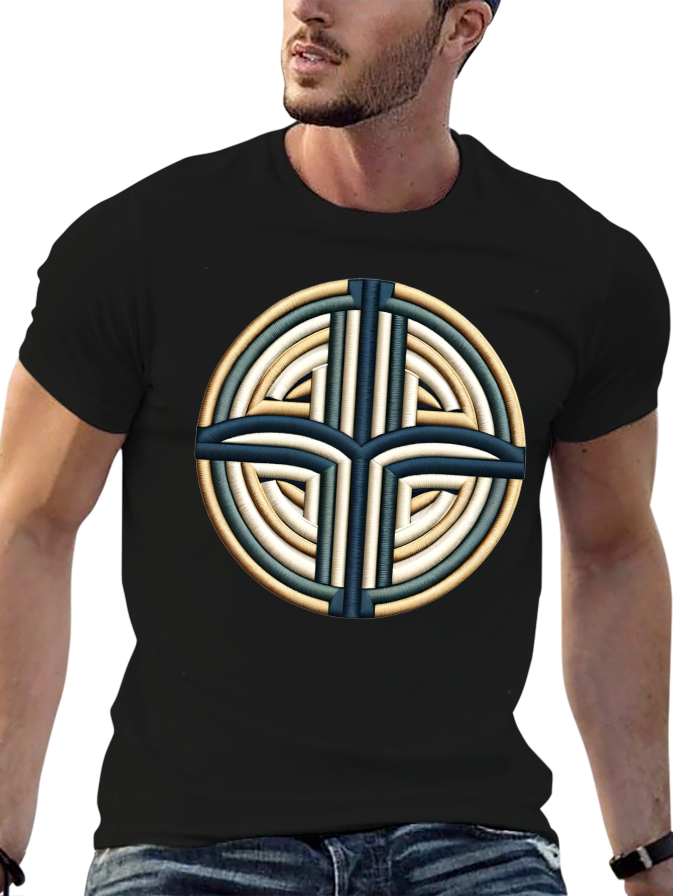 Celtic Knot Design Black T-Shirt