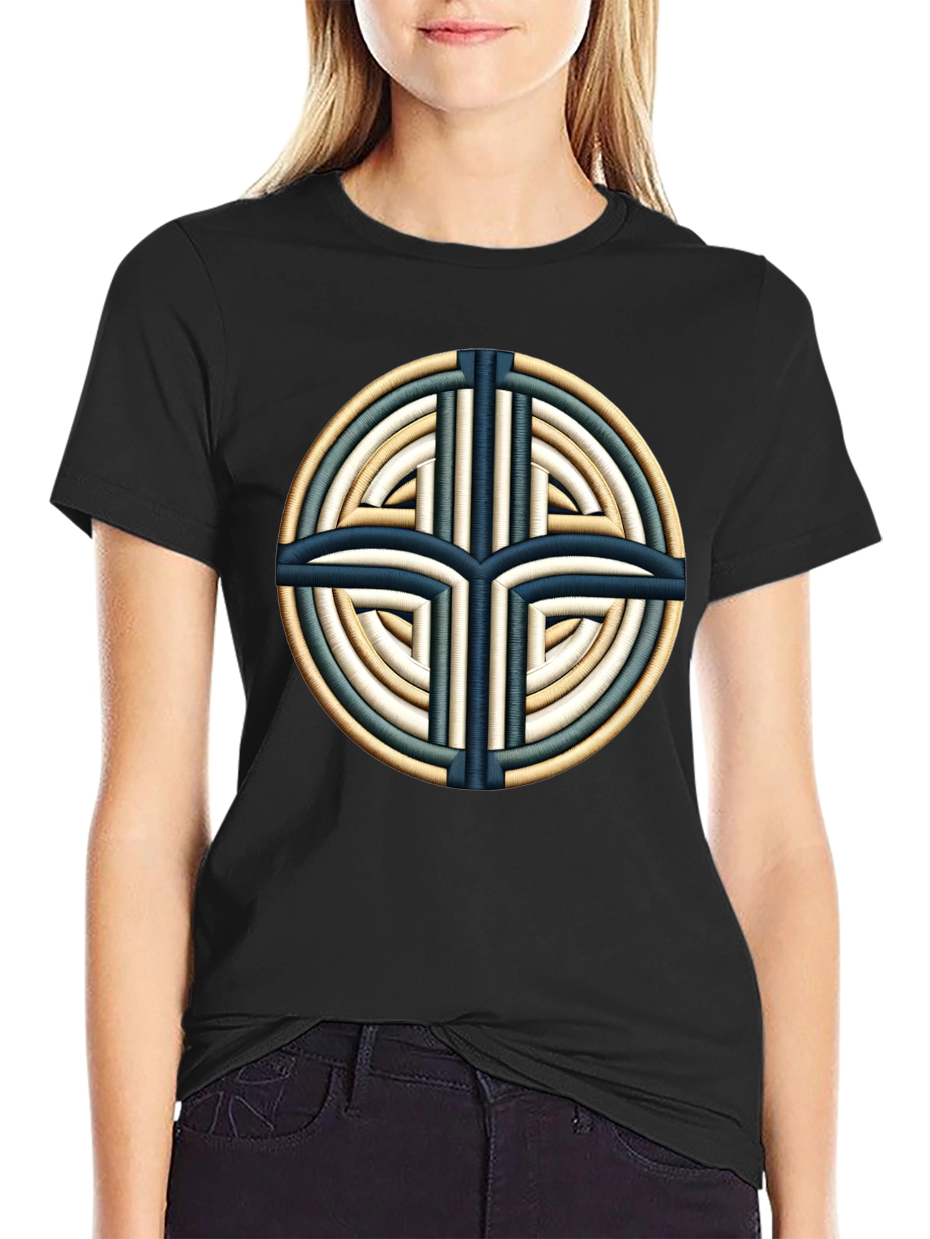 Celtic Knot Design Black T-Shirt