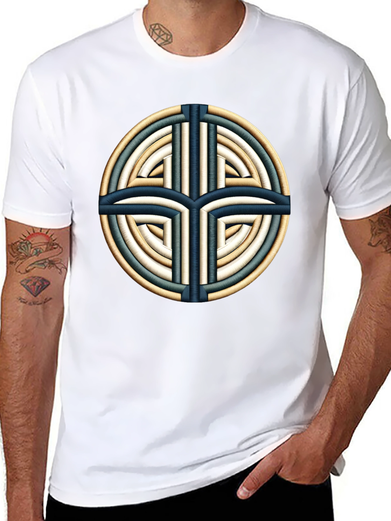 Celtic Knot Design Black T-Shirt