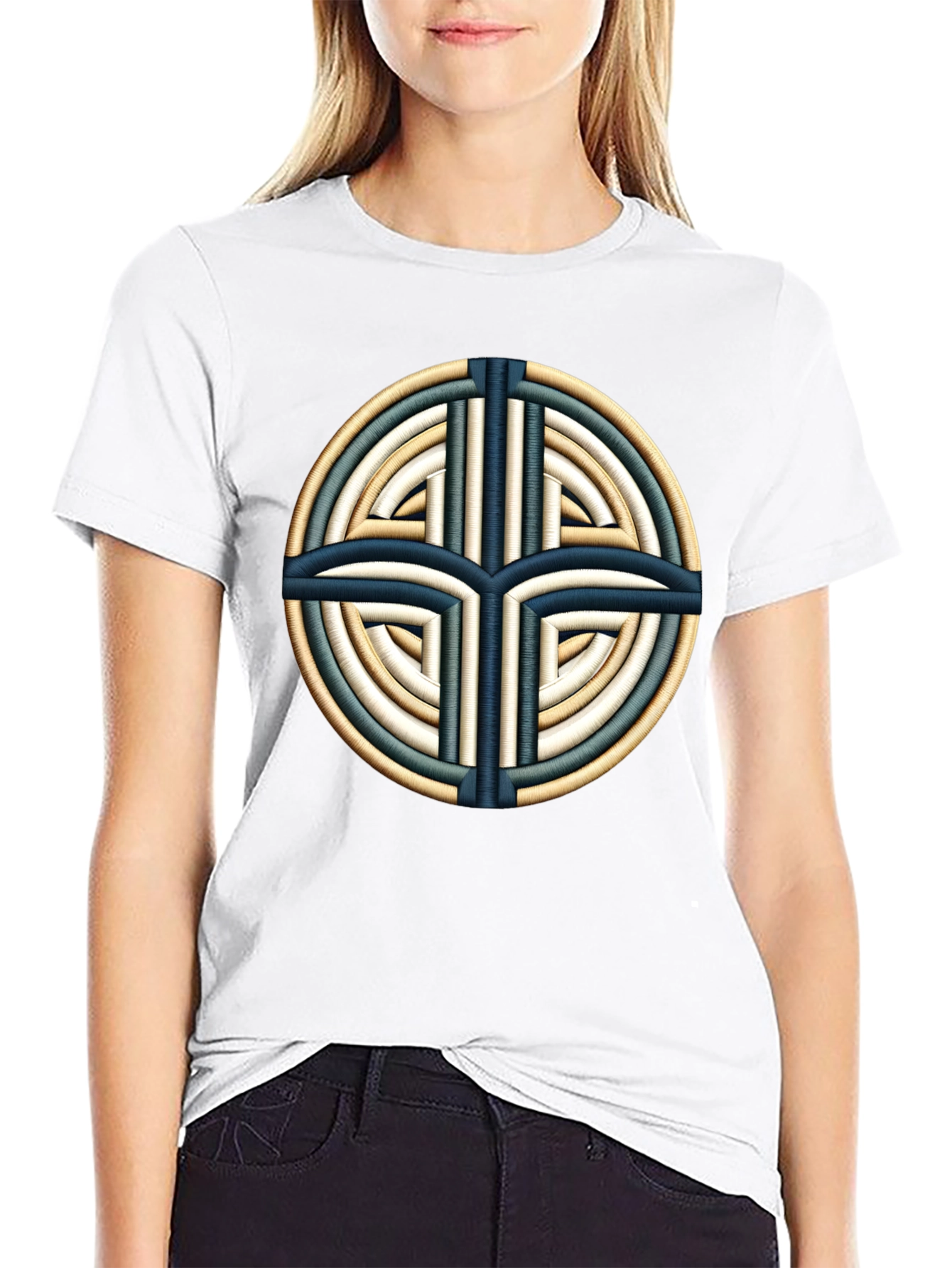 Celtic Knot Design Black T-Shirt