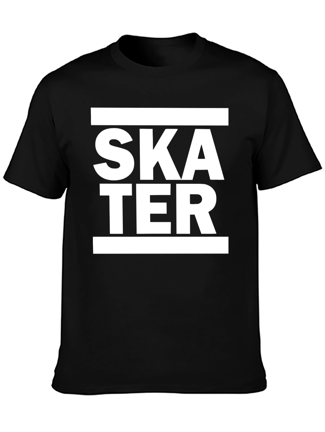Skater Graphic Tee - Cool Black T-Shirt
