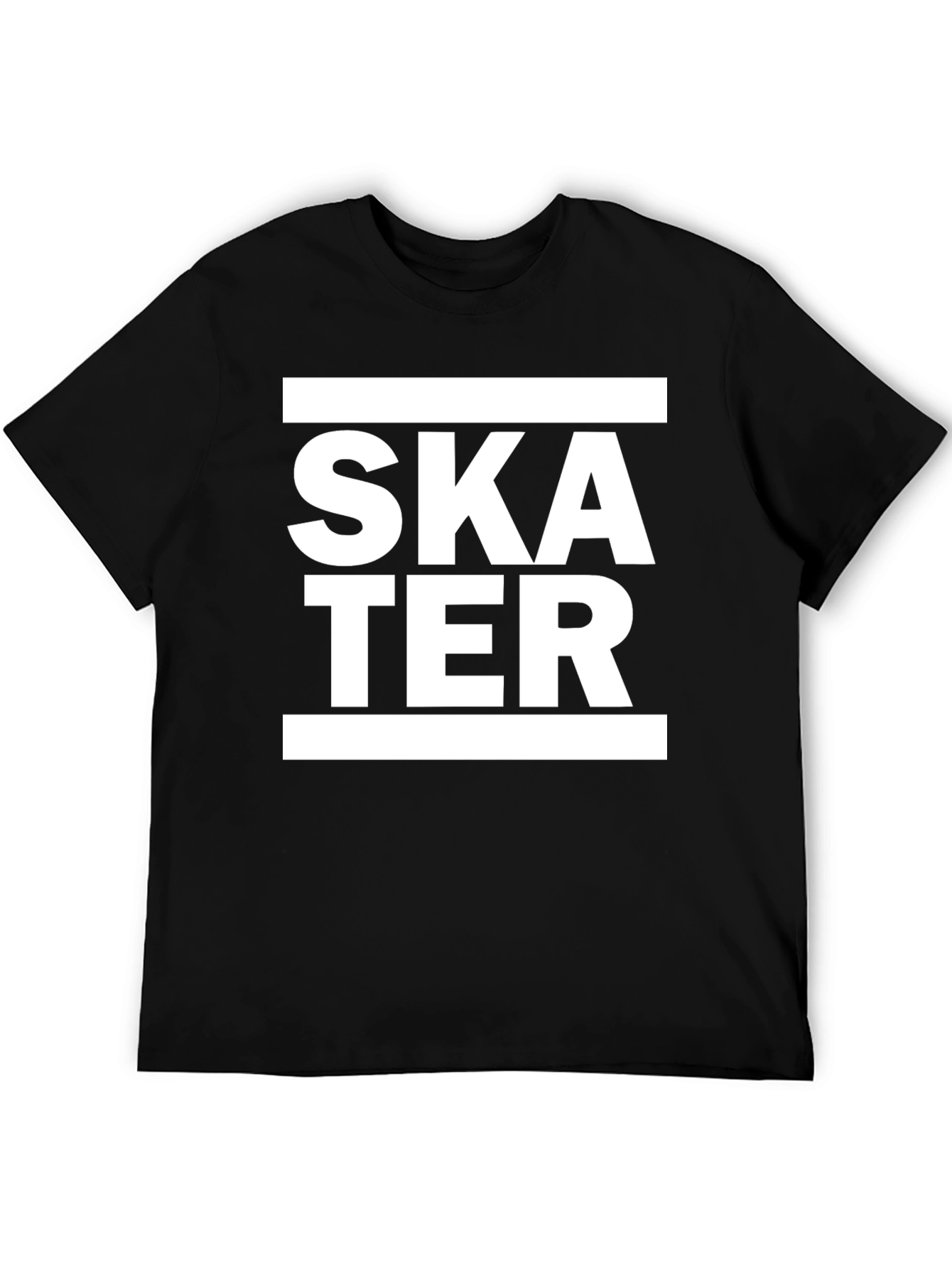 Skater Graphic Tee - Cool Black T-Shirt