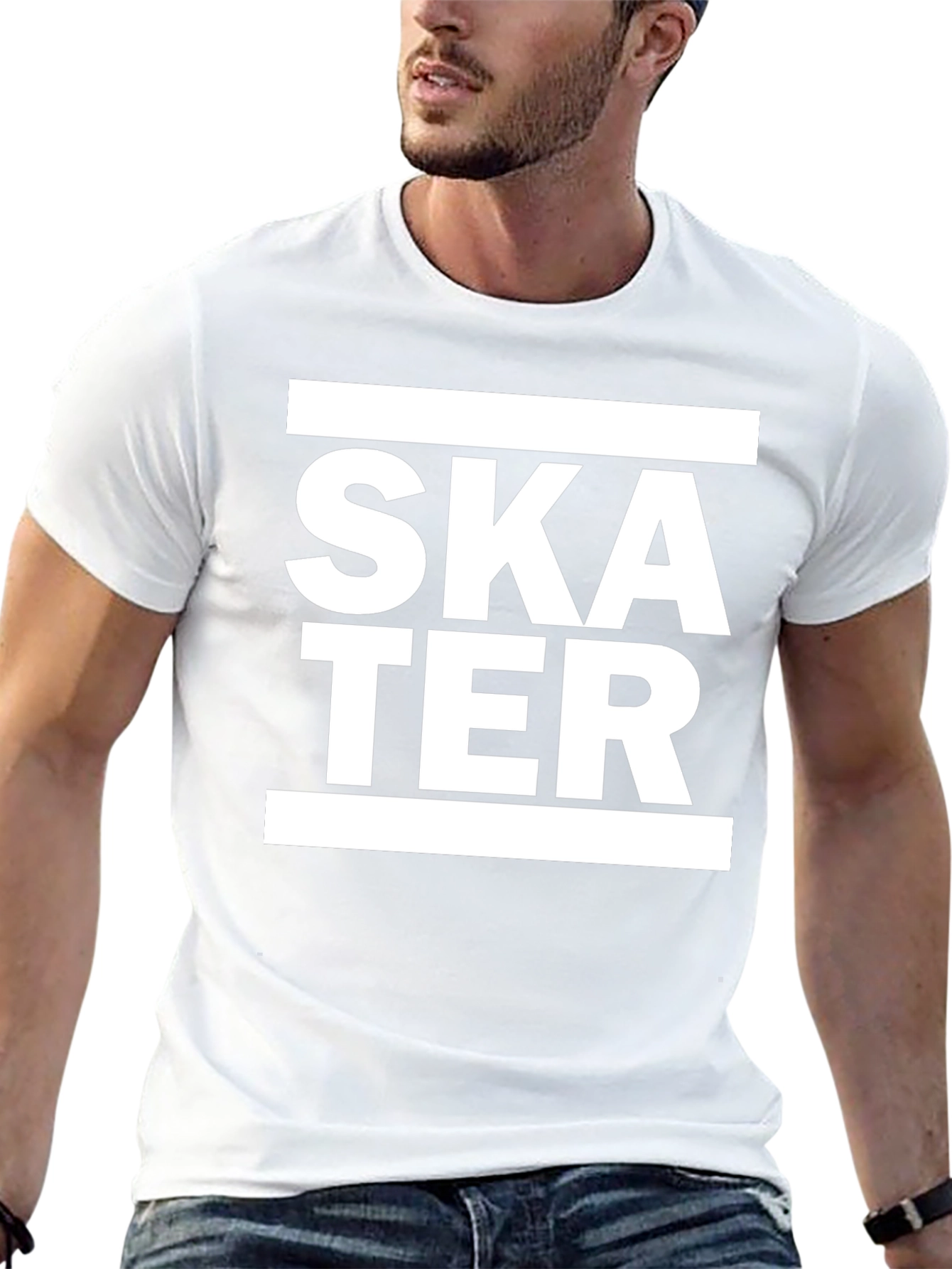Skater Graphic Tee - Cool Black T-Shirt