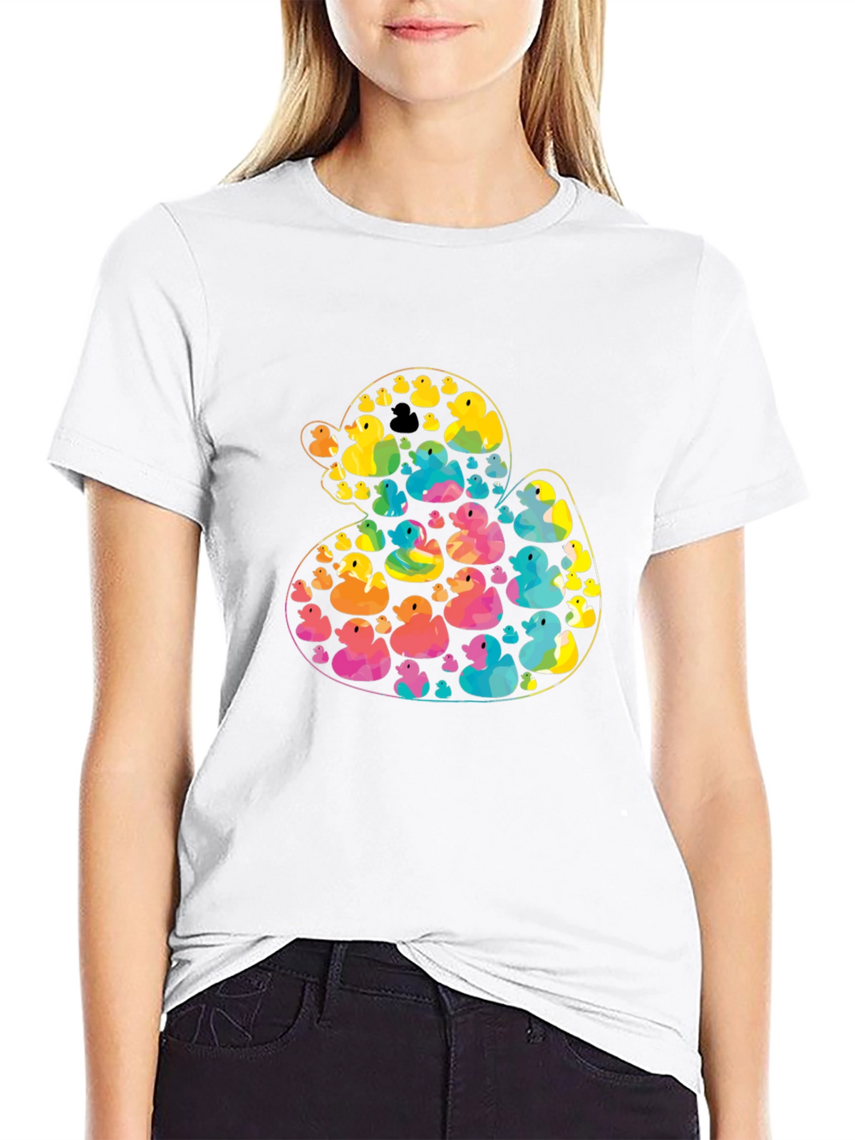 Rubber Duckies T-Shirt | Funky Duck Pattern