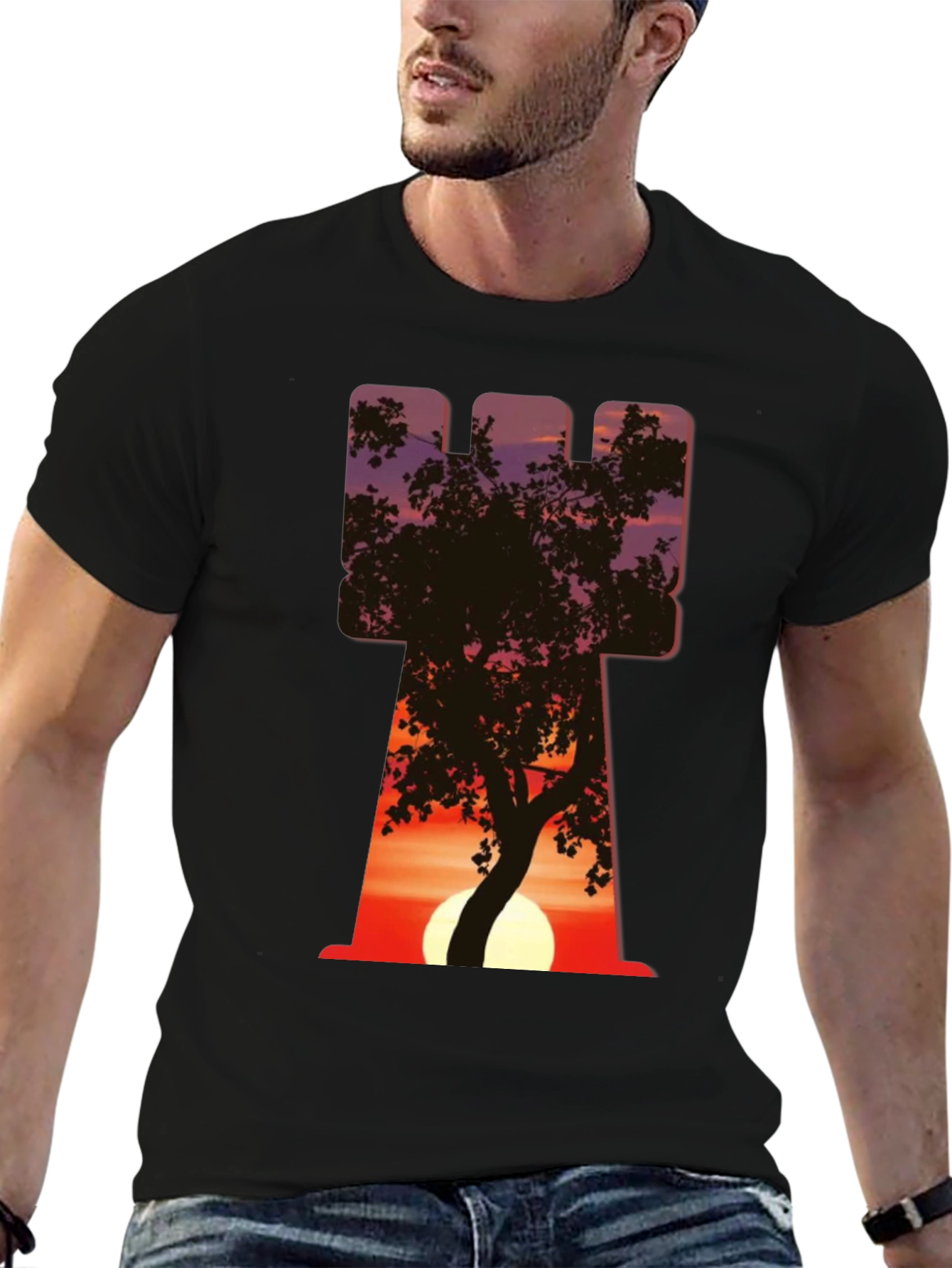 Sunset Tower Graphic T-Shirt - Unique Design