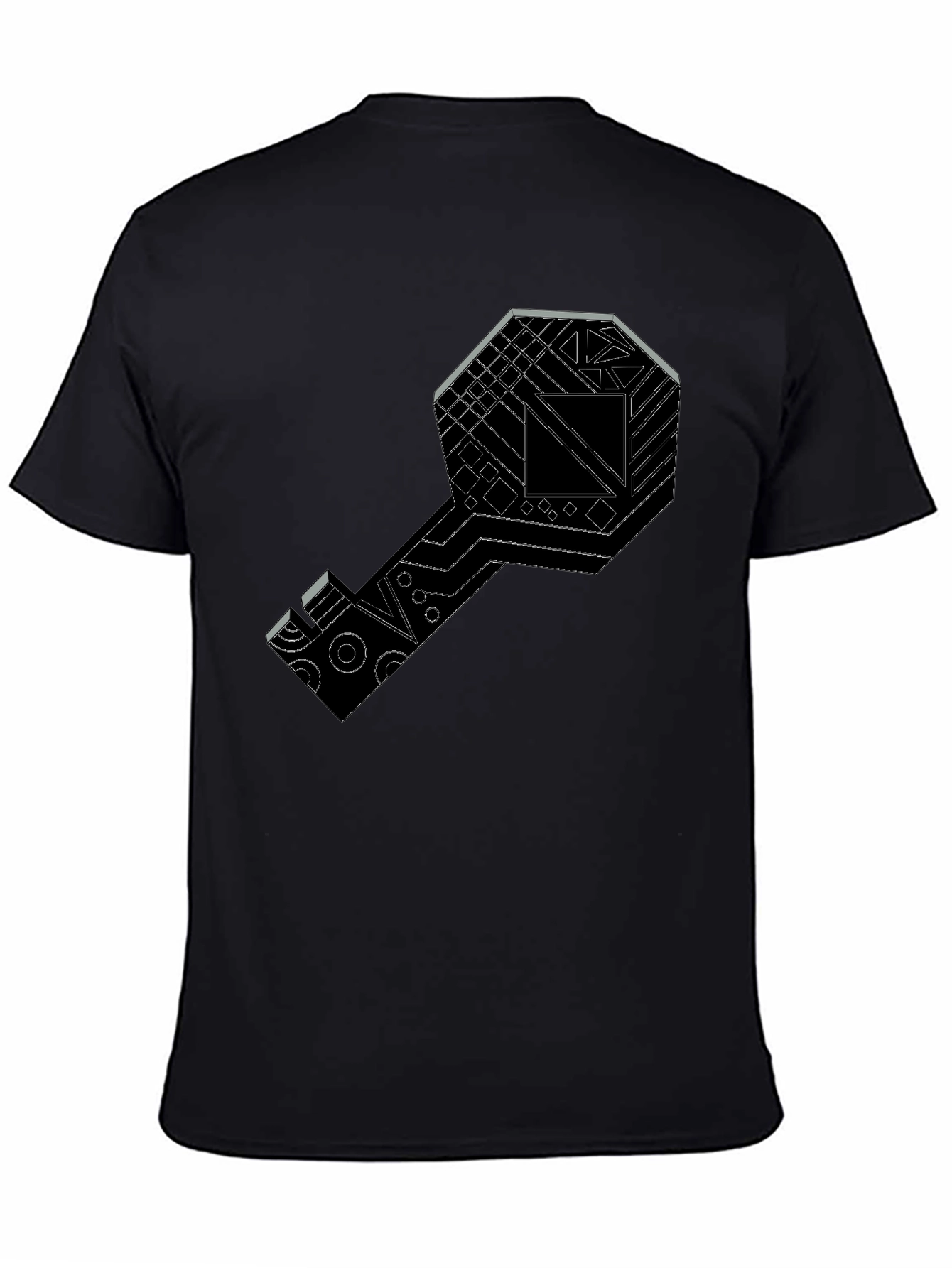 Tech Key Graphic Tee - Modern Style