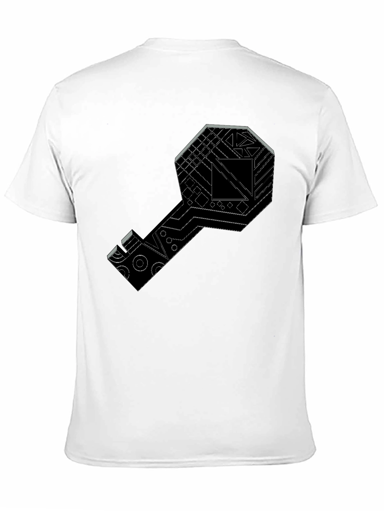 Tech Key Graphic Tee - Modern Style