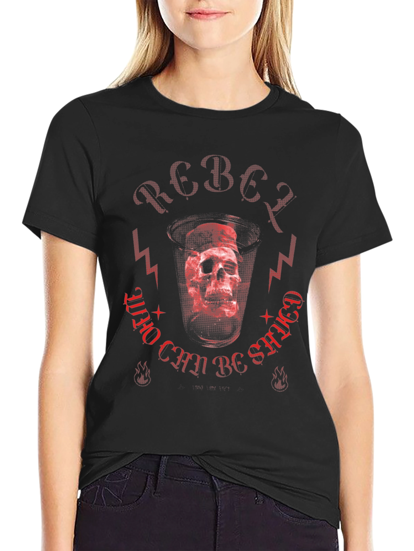 Rebel Skull Graphic Tee - Edgy Streetwear Style
