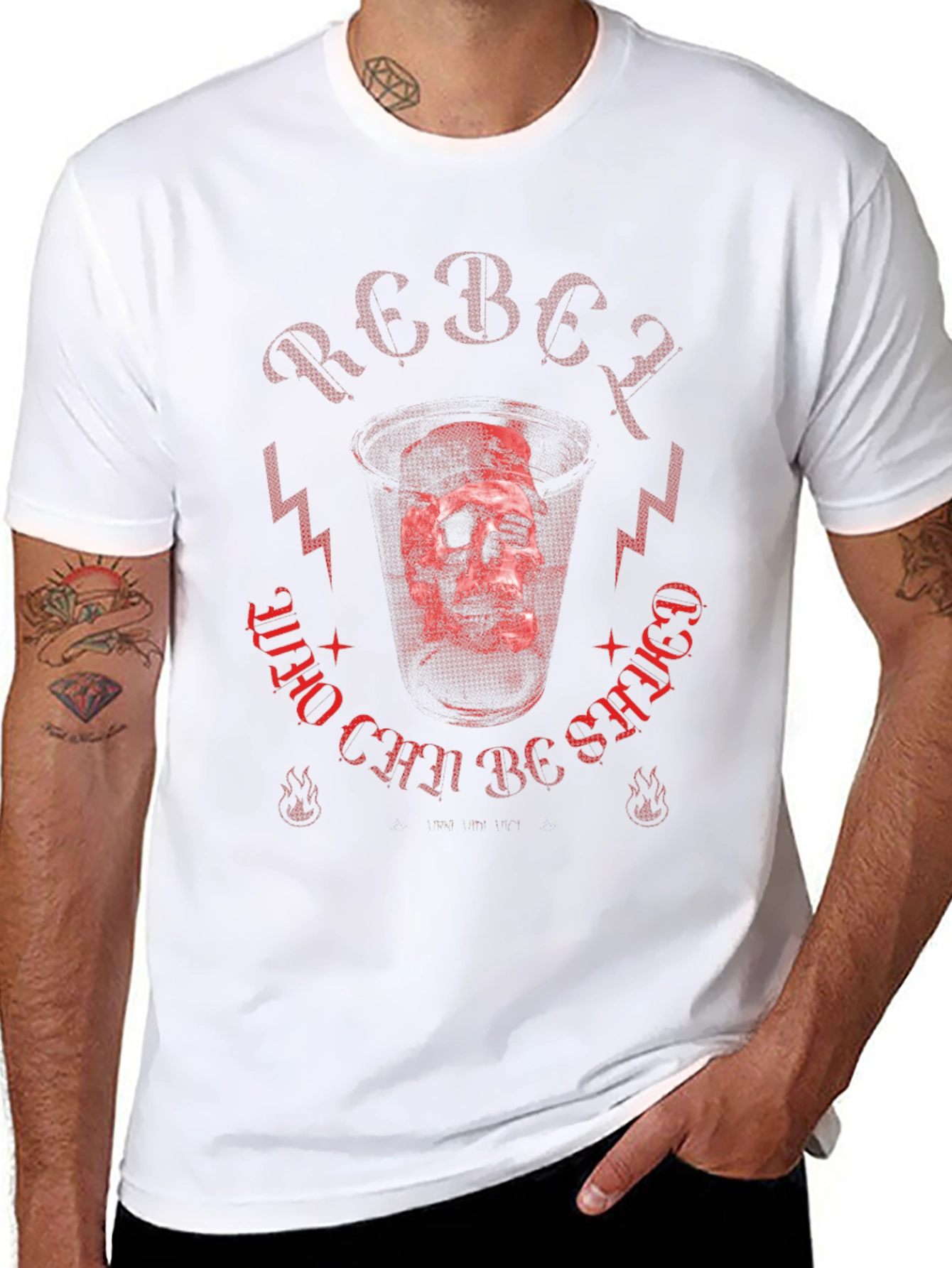 Rebel Skull Graphic Tee - Edgy Streetwear Style