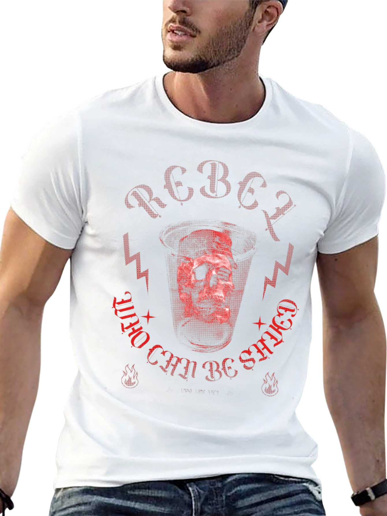 Rebel Skull Graphic Tee - Edgy Streetwear Style