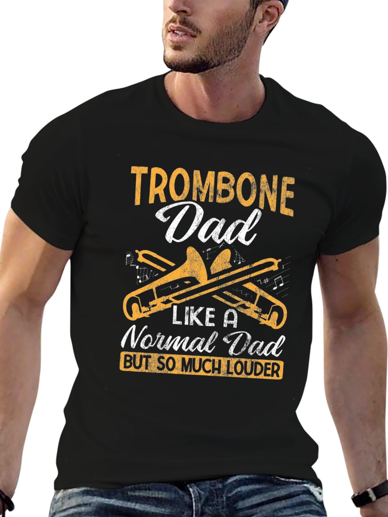 Trombone Dad T-Shirt - Loud Musical Gift