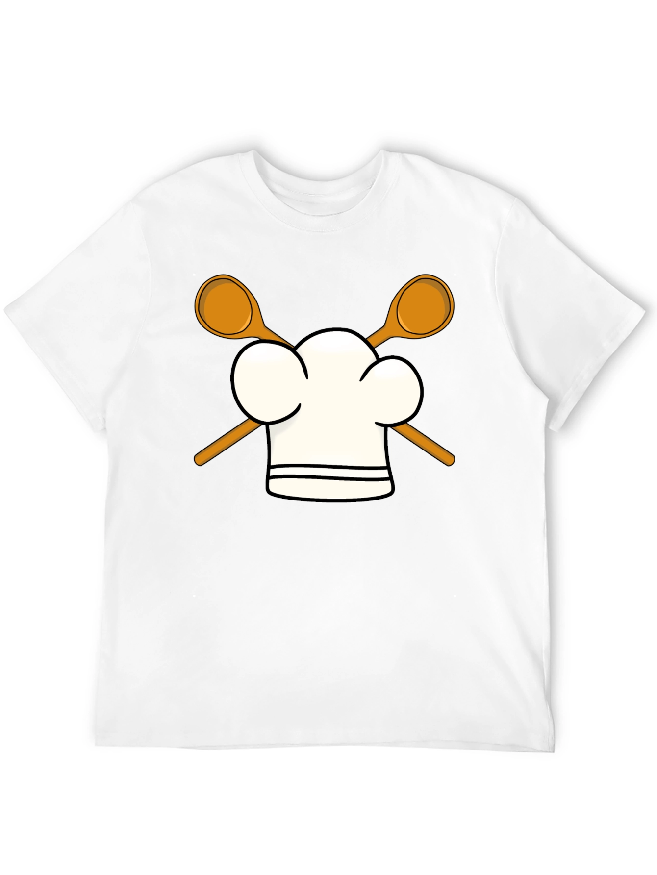 Chef Hat & Spoons Black T-Shirt