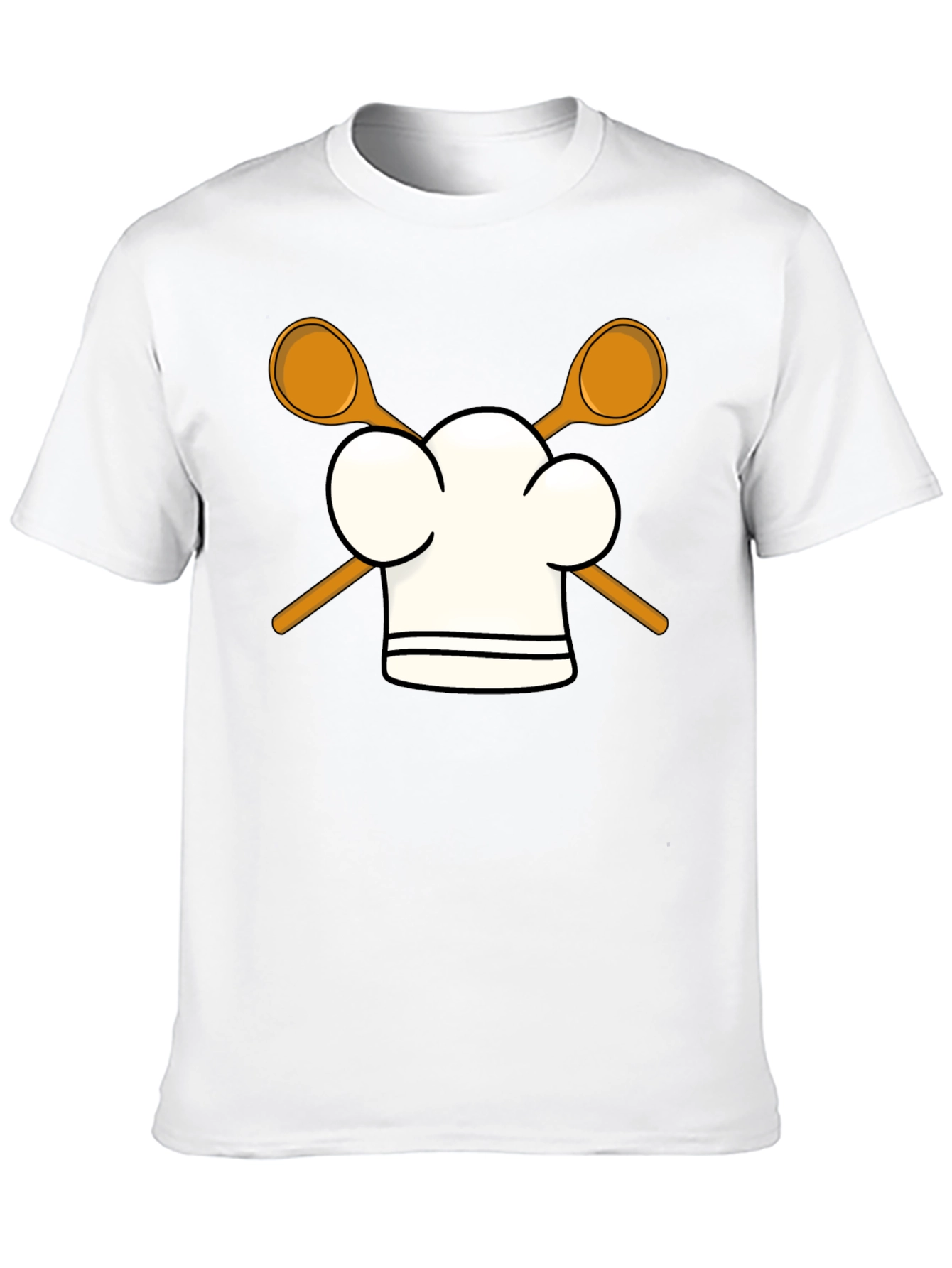 Chef Hat & Spoons Black T-Shirt