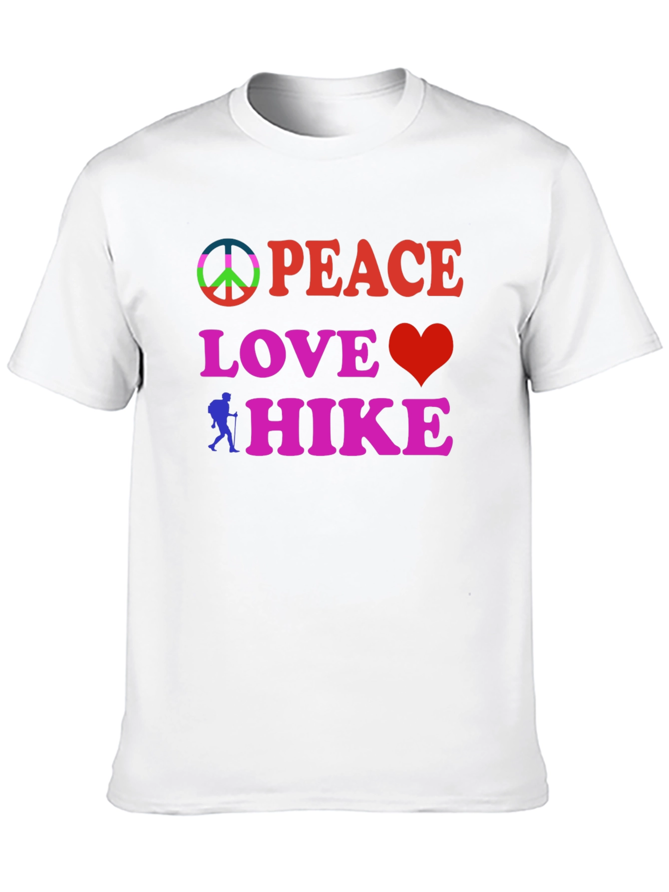Peace Love Hike Black T-Shirt