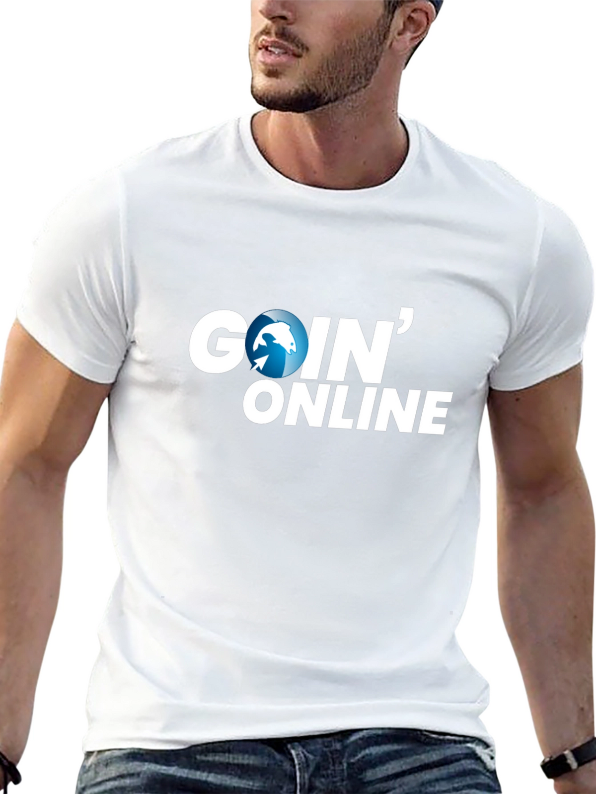 Goin Online Black Graphic T-Shirt