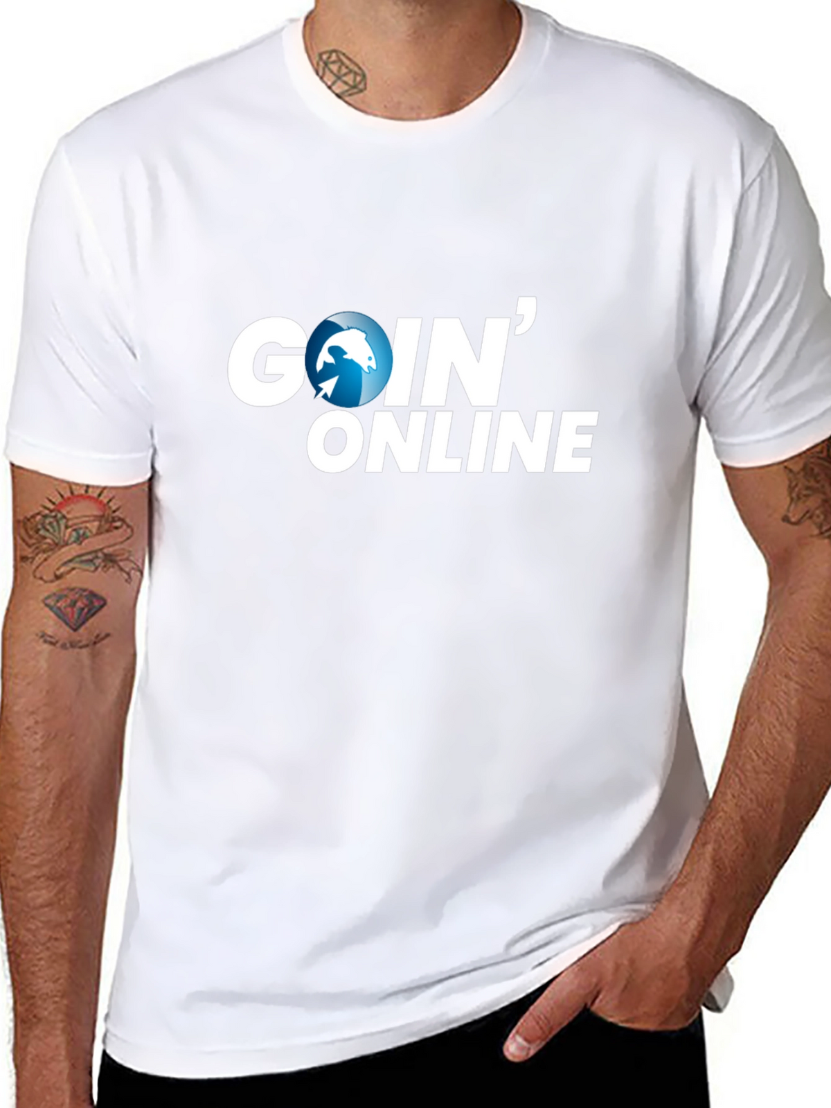Goin Online Black Graphic T-Shirt