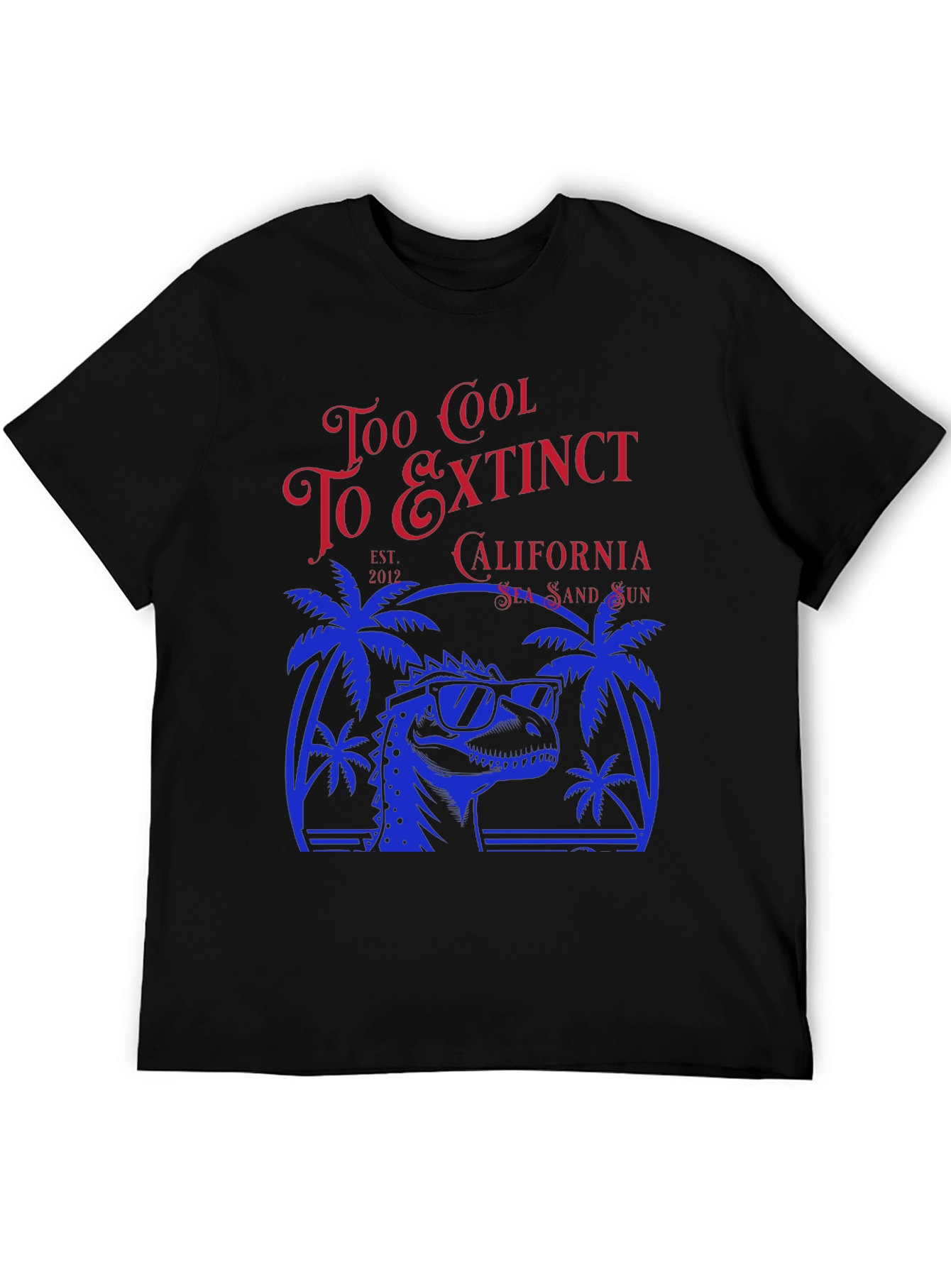 Too Cool to Extinct Dinosaur Graphic T-Shirt