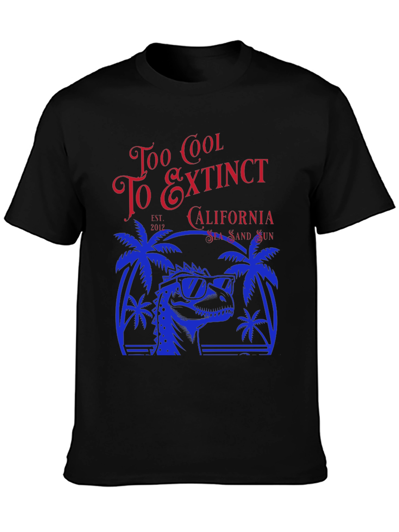 Too Cool to Extinct Dinosaur Graphic T-Shirt