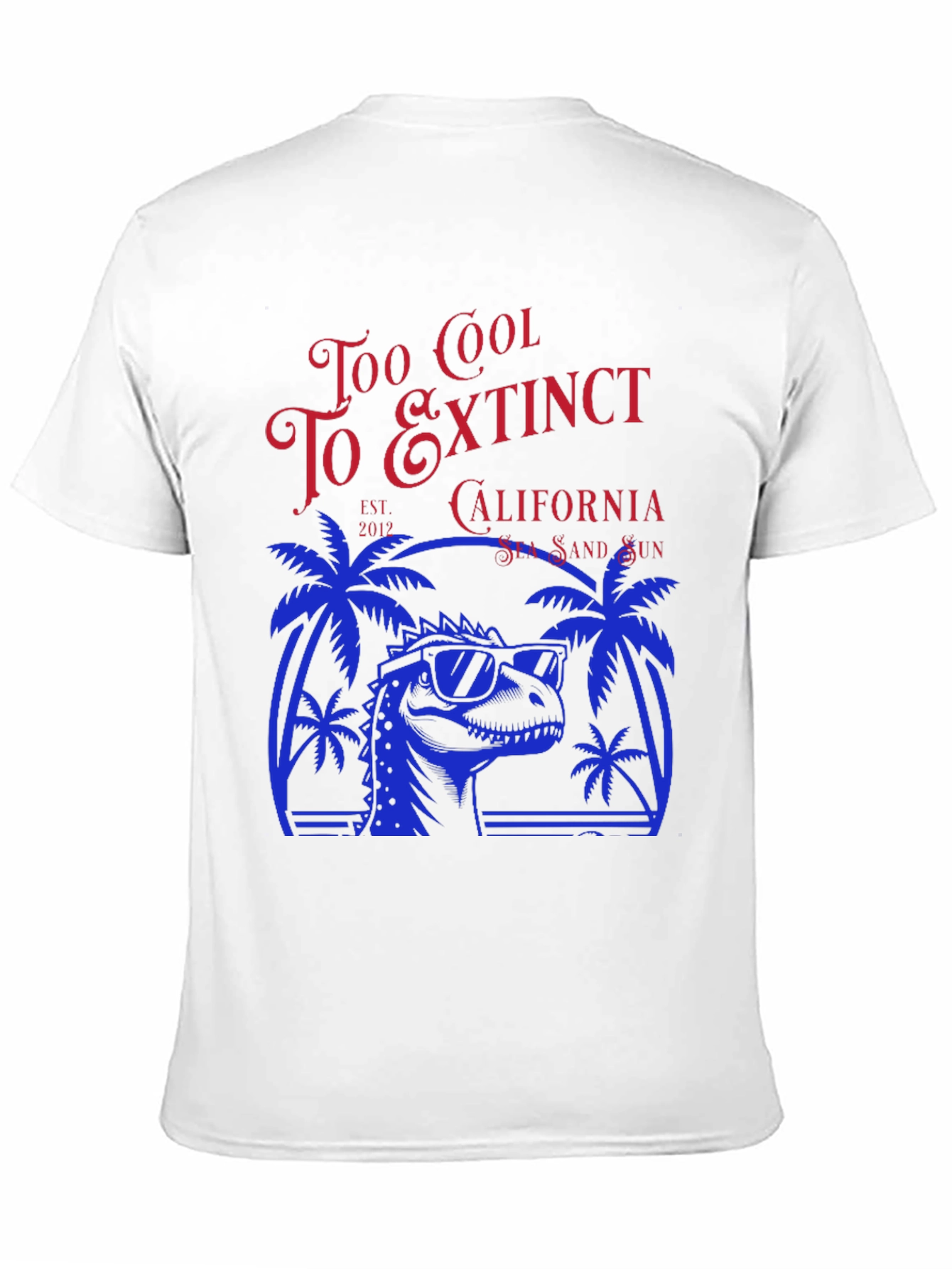 Too Cool to Extinct Dinosaur Graphic T-Shirt