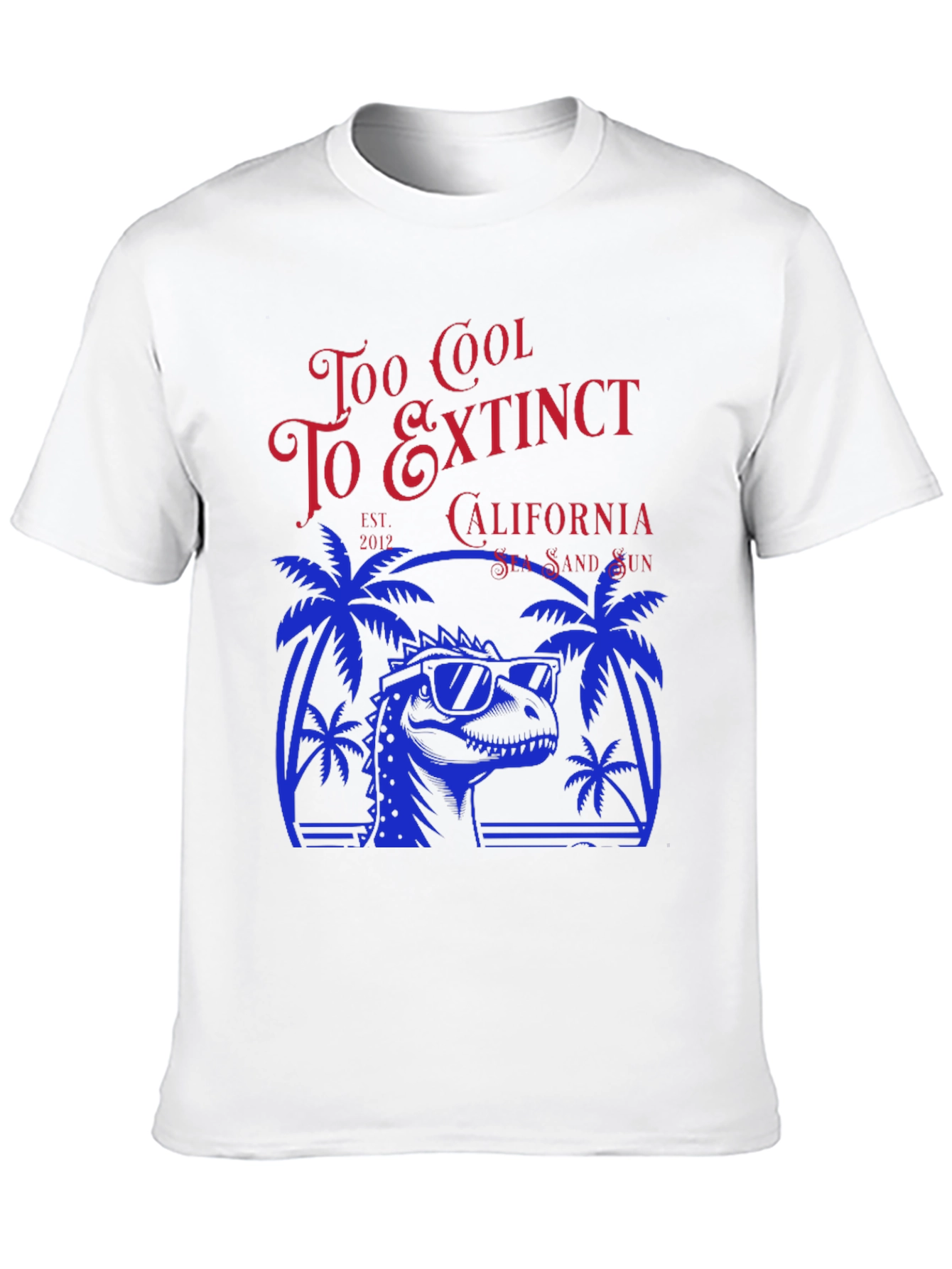 Too Cool to Extinct Dinosaur Graphic T-Shirt