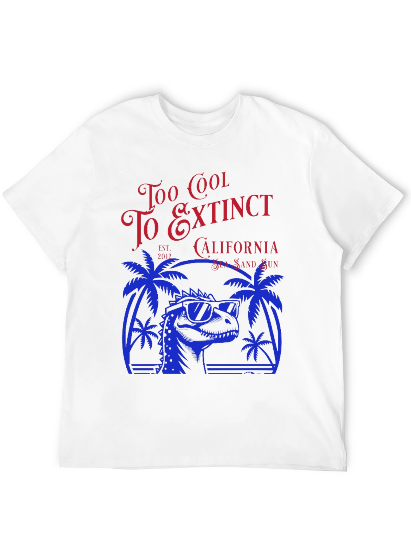 Too Cool to Extinct Dinosaur Graphic T-Shirt