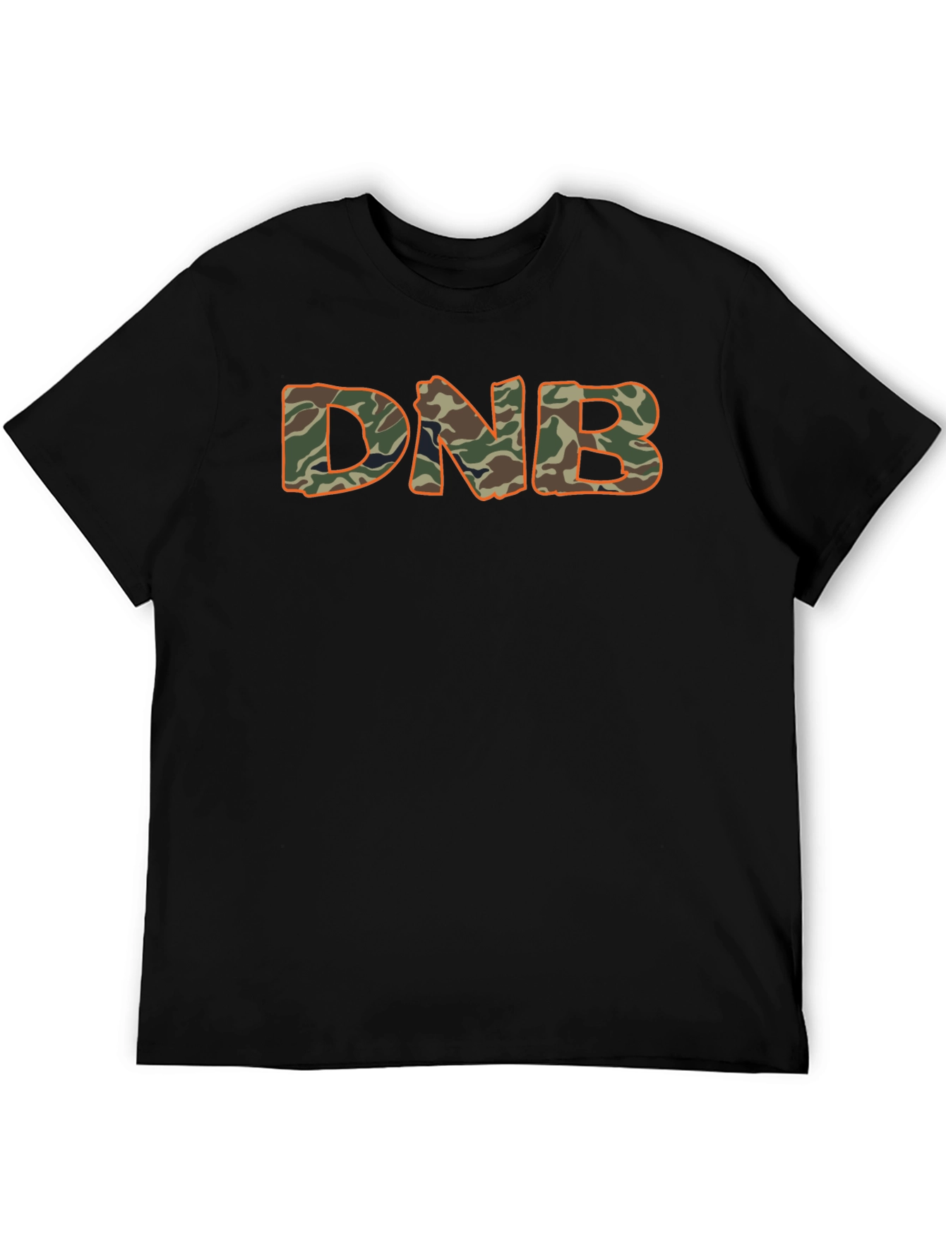 DNB Camo T-Shirt - Black