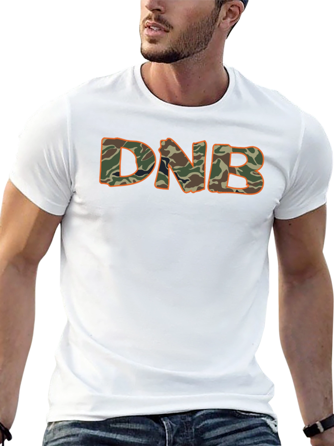 DNB Camo T-Shirt - Black