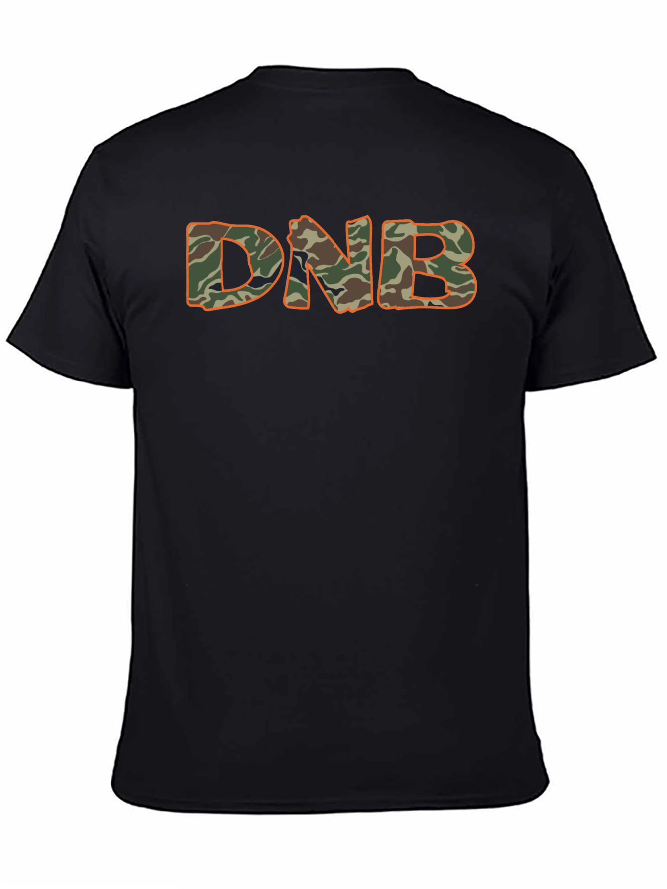 DNB Camo T-Shirt - Black