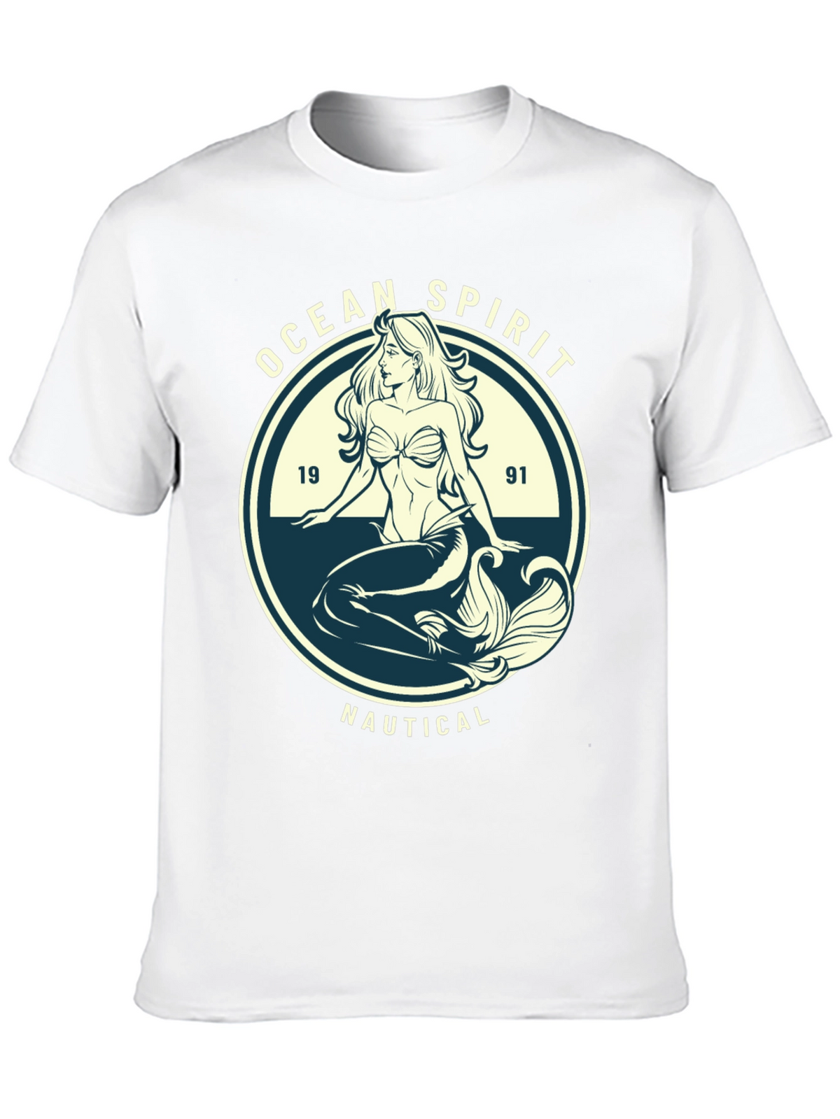 Ocean Spirit Nautical Mermaid Graphic Tee