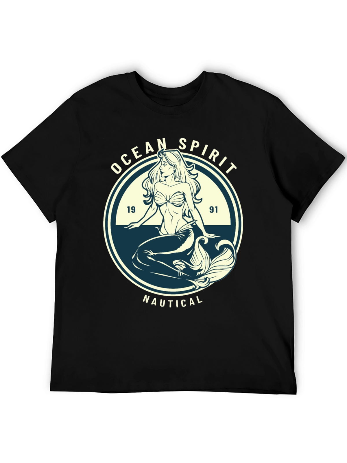 Ocean Spirit Nautical Mermaid Graphic Tee