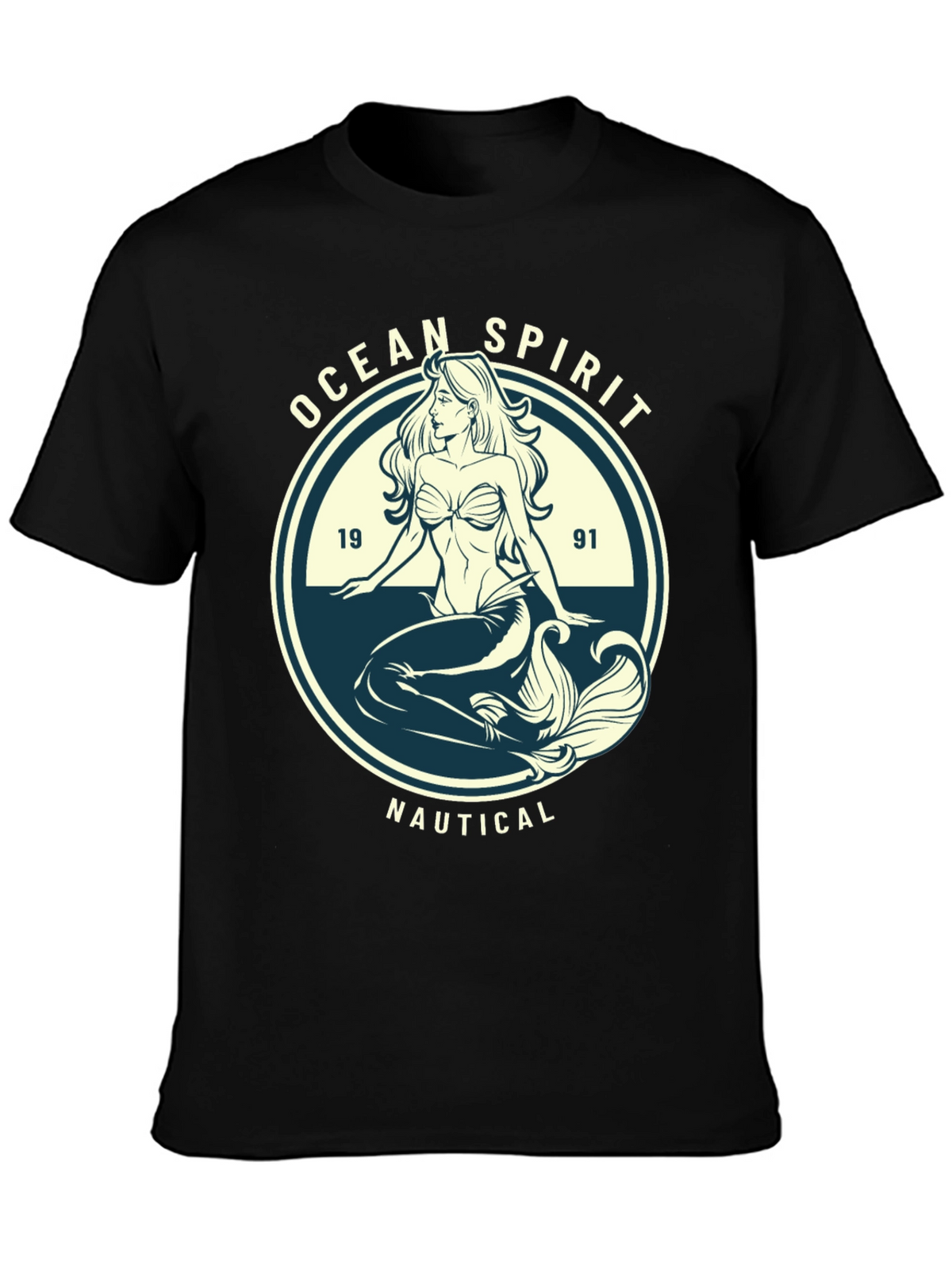 Ocean Spirit Nautical Mermaid Graphic Tee