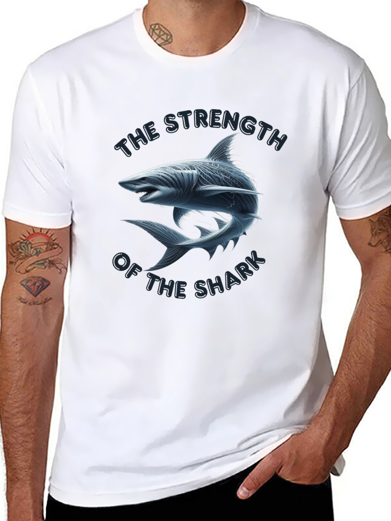 The Strength of the Shark Mens T-Shirt