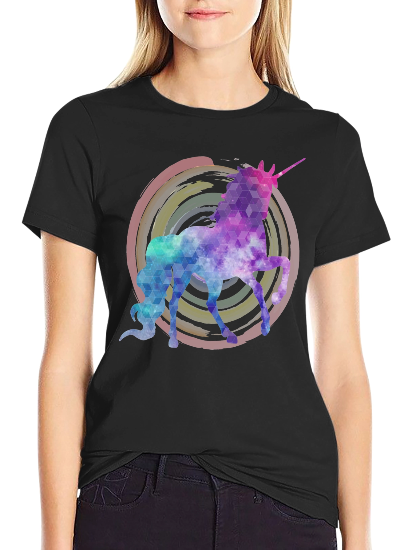 Unicorn Galaxy Graphic T-Shirt
