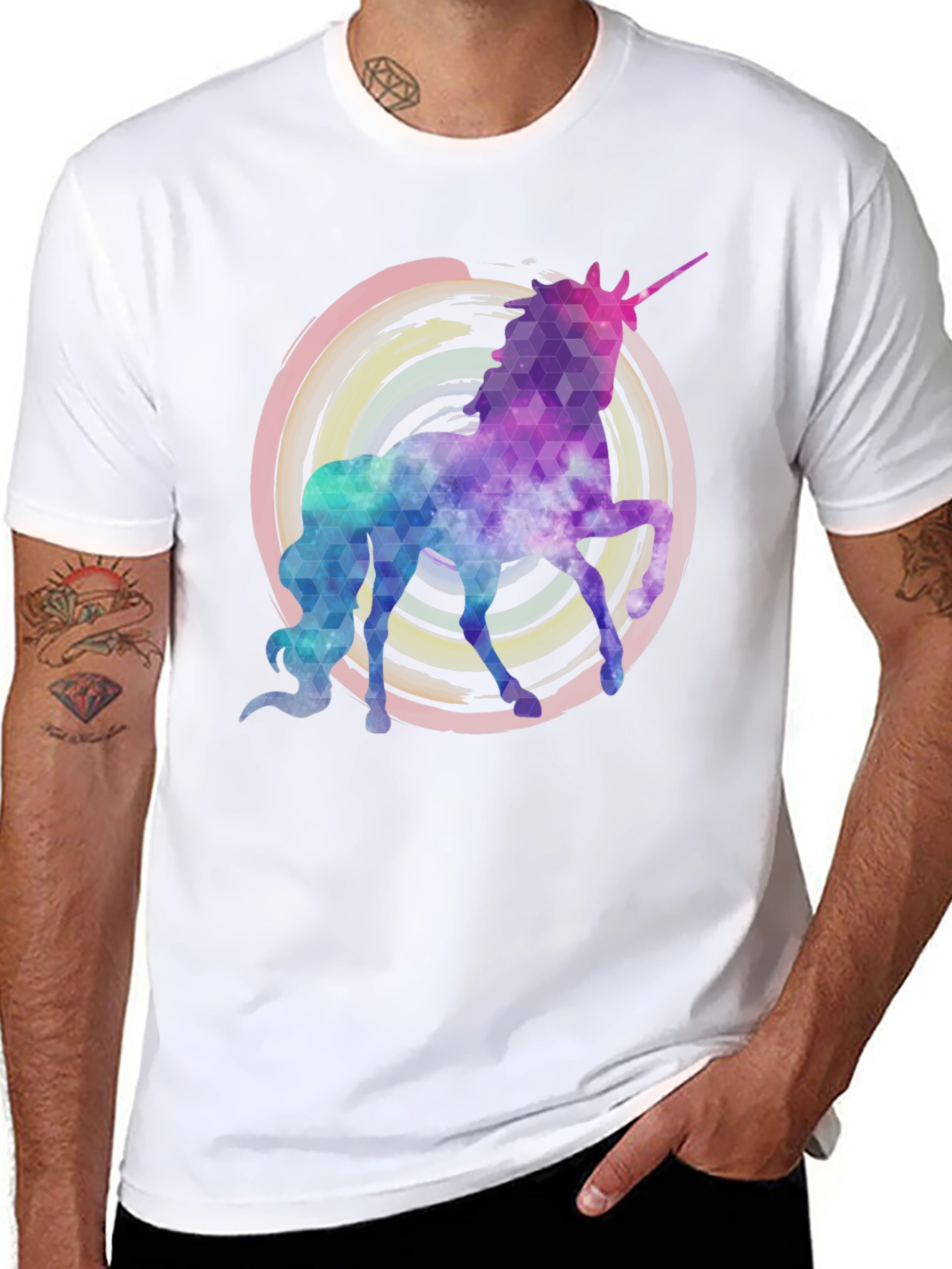 Unicorn Galaxy Graphic T-Shirt