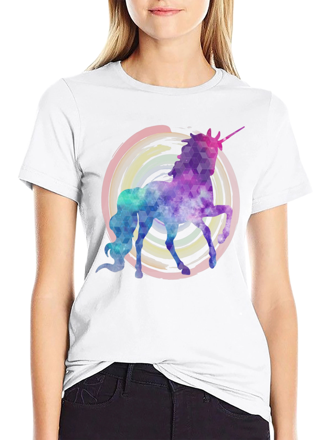 Unicorn Galaxy Graphic T-Shirt