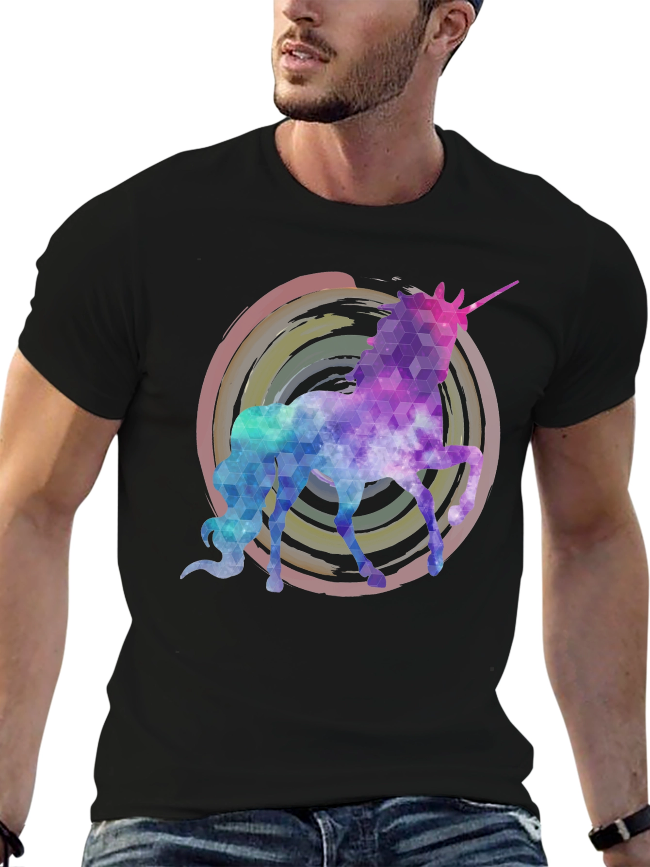 Unicorn Galaxy Graphic T-Shirt