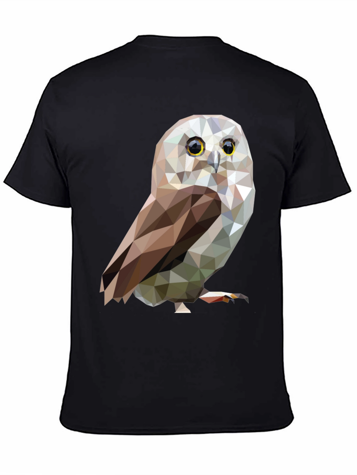 Geometric Owl Graphic Tee - Stylish Mens T-Shirt