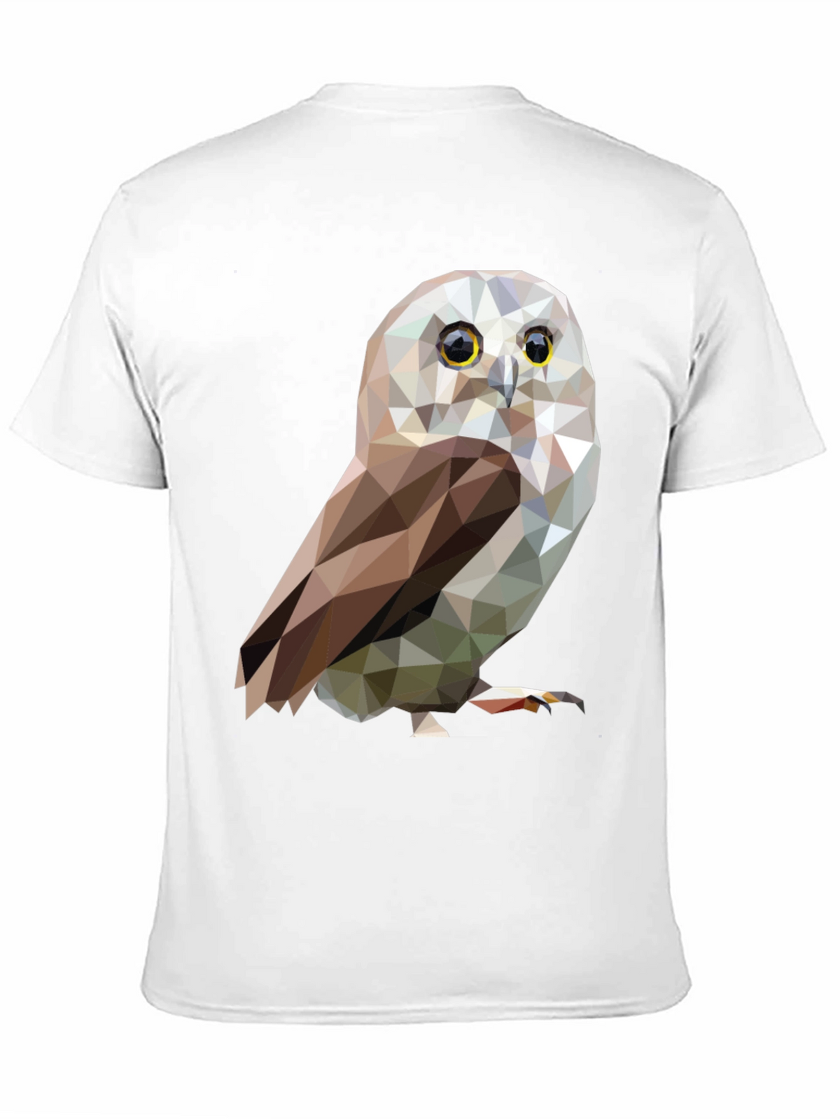 Geometric Owl Graphic Tee - Stylish Mens T-Shirt