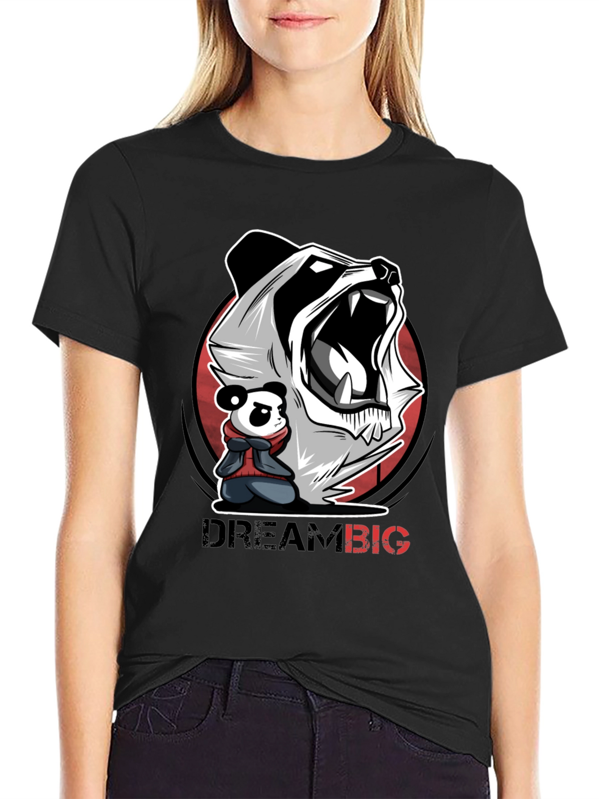 Dream Big Panda Graphic Tee